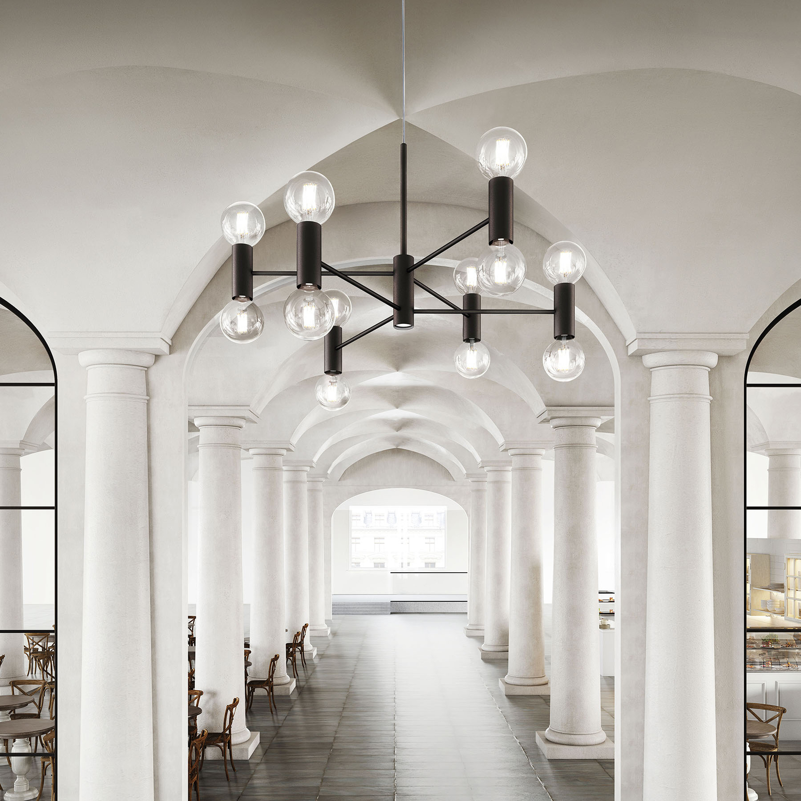 Modo Luce Chandelier riippuvalo 107 cm musta