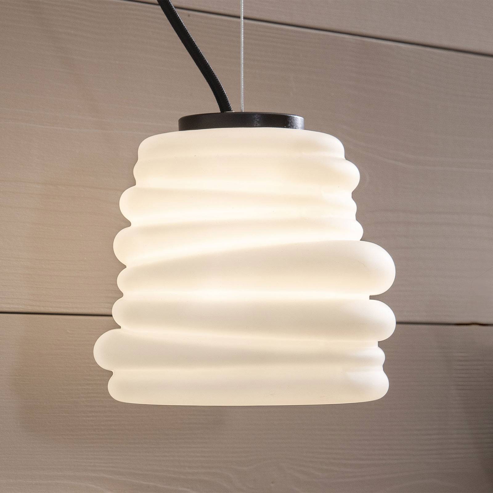 Karman Bibendum-LED-riippuvalaisin Ø15cm valkoinen