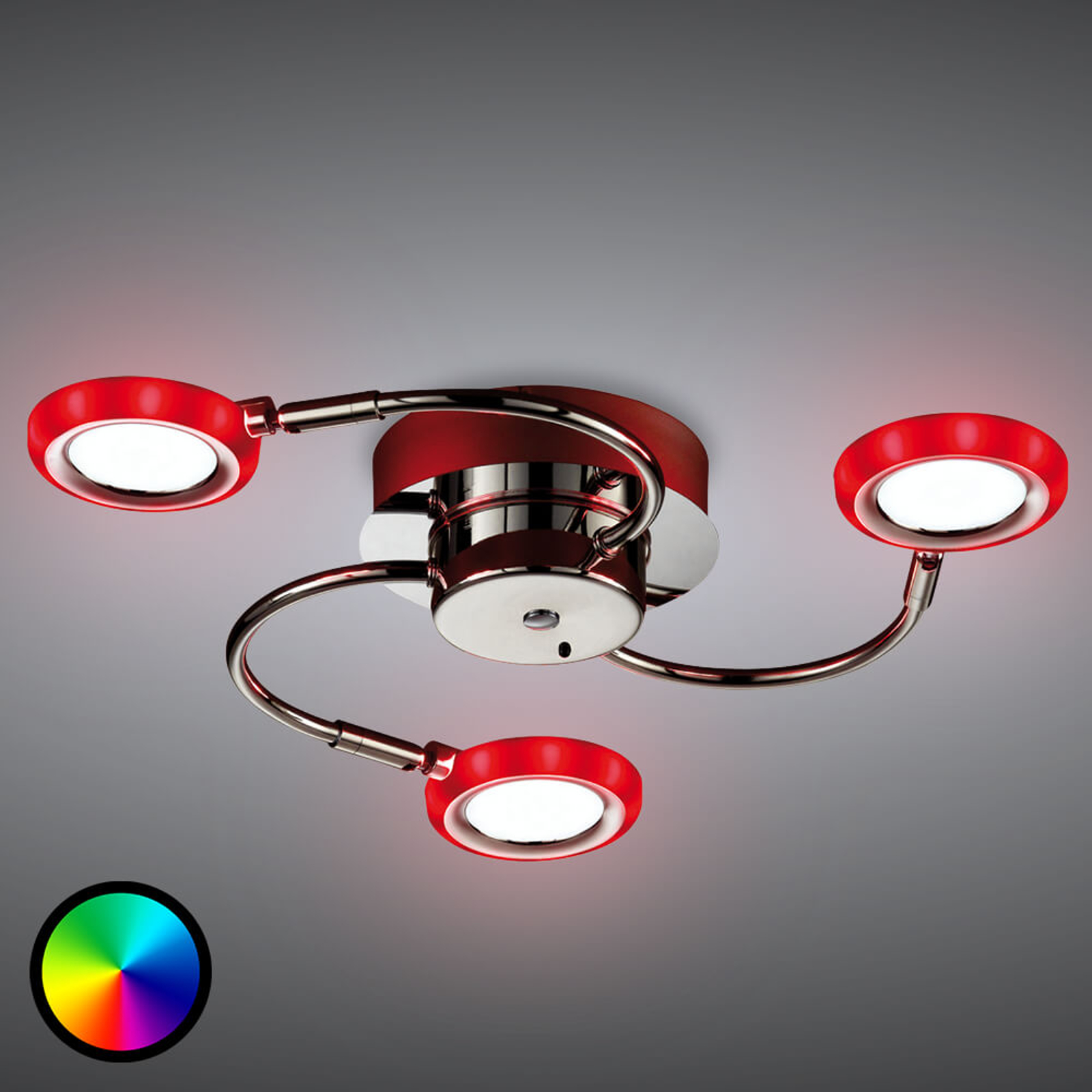 LED-kattolamppu Turner, 3-lamppuinen
