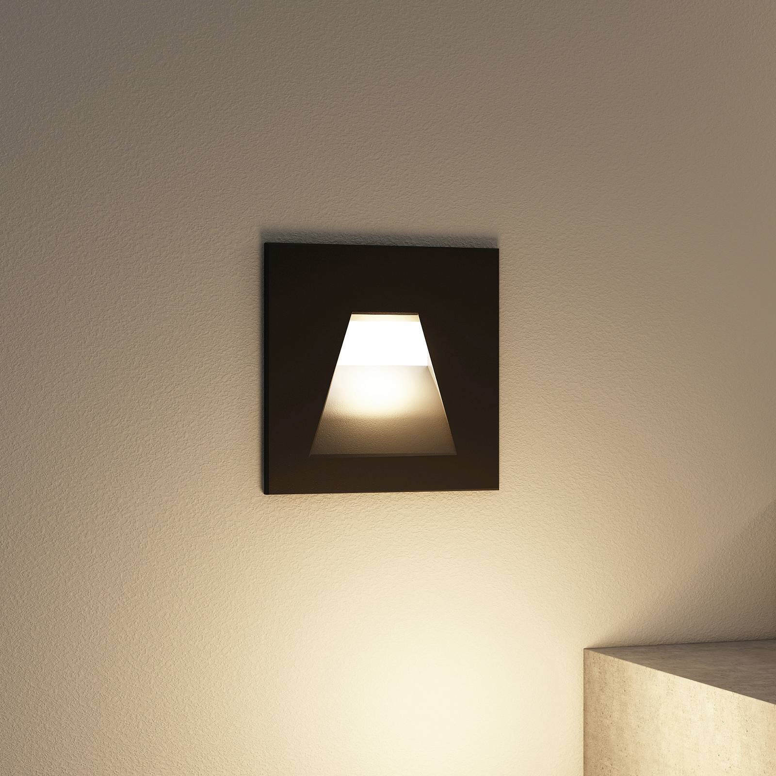 Arcchio Lasca -LED-uppovalaisin, musta