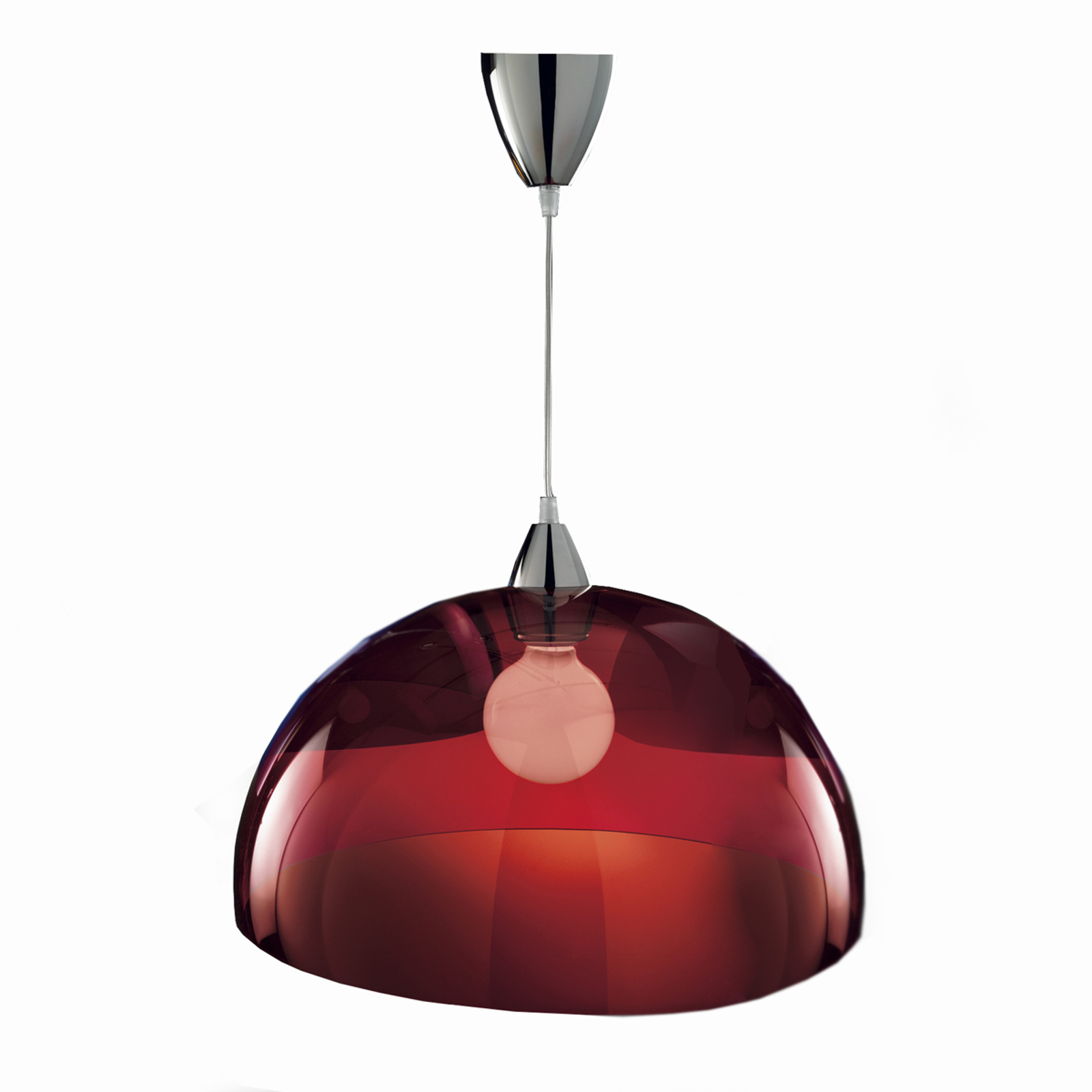 Trendikäs design-riippuvalaisin BLO, punainen