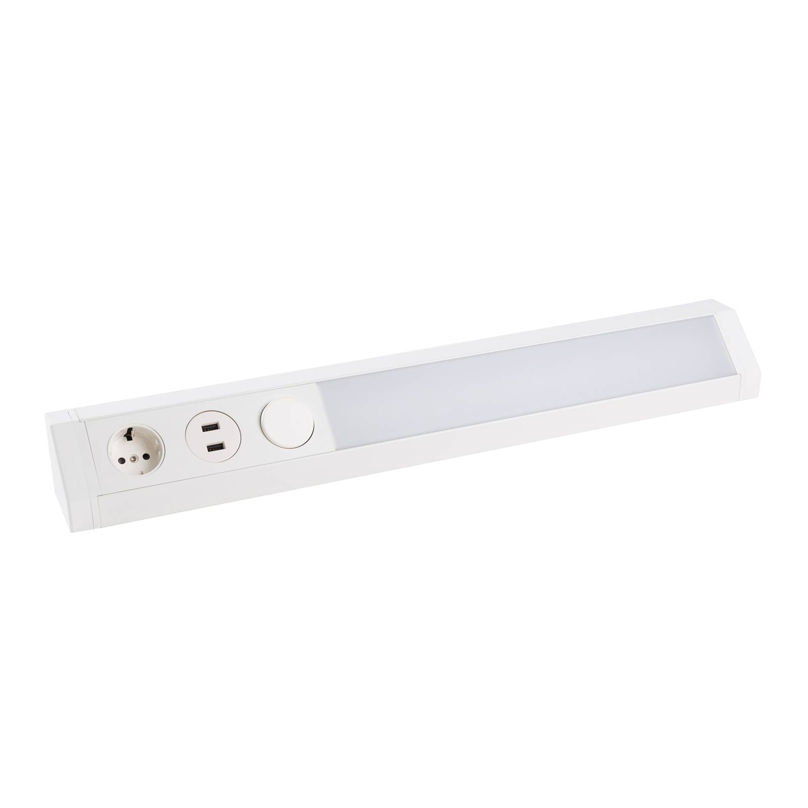 Arcchio Ekam-LED-kaapinalusvalaisin USB, valkoinen
