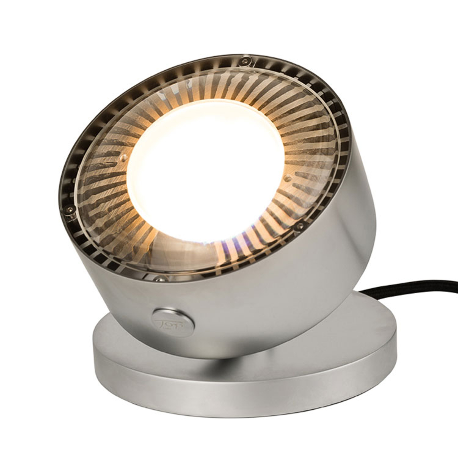 LED-pöytäkohdevalo Puk Maxx Spot, matta kromi
