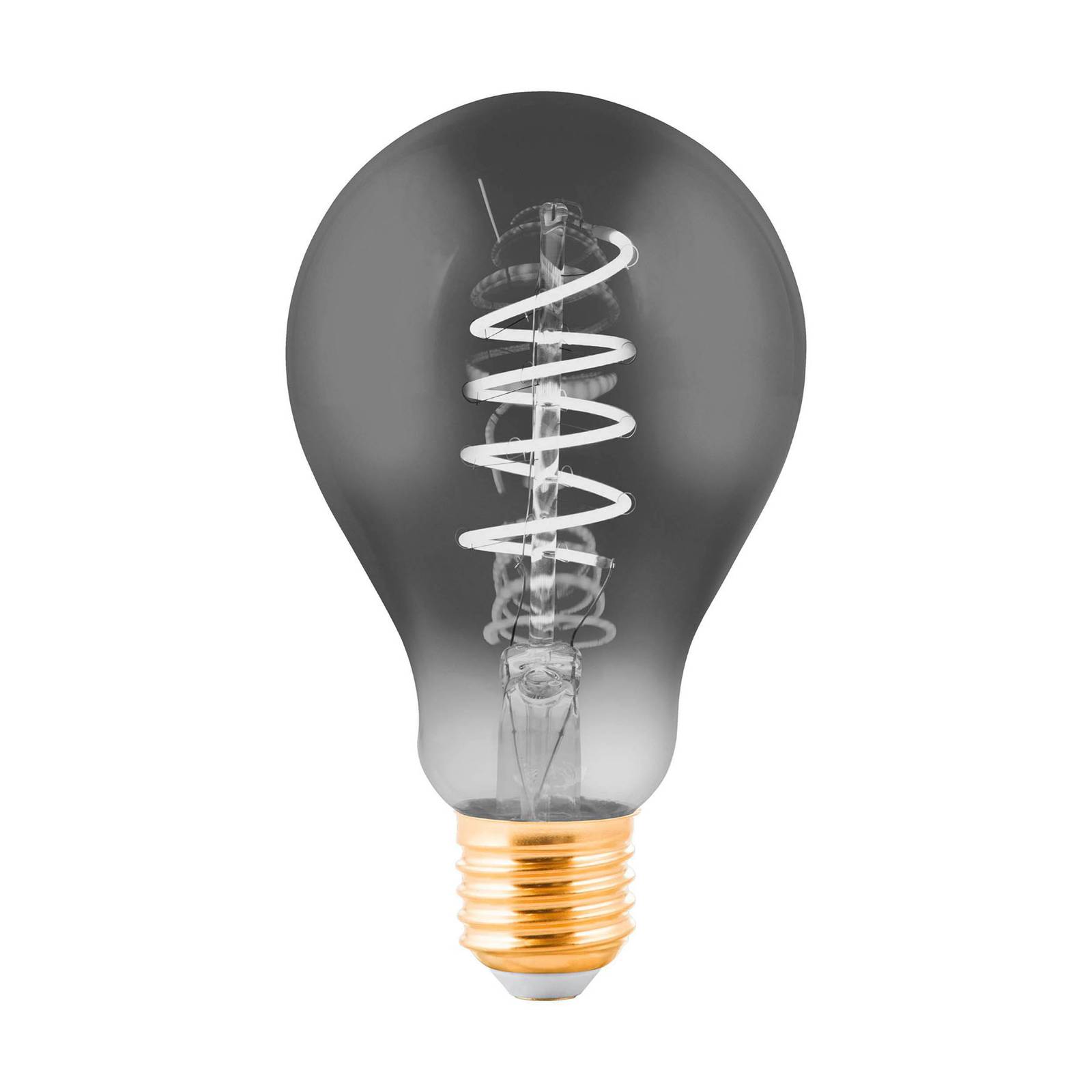LED-lamppu E27 4W, hehkulamppu, musta, läpinäkyvä
