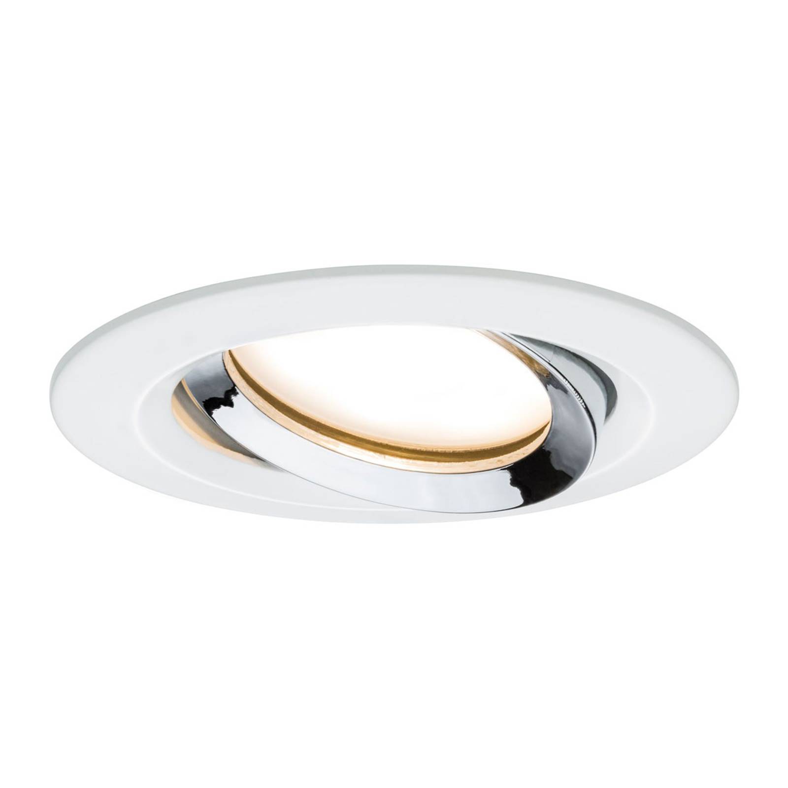 Paulmann Nova Plus -LED-spotti, valkoinen-kromi