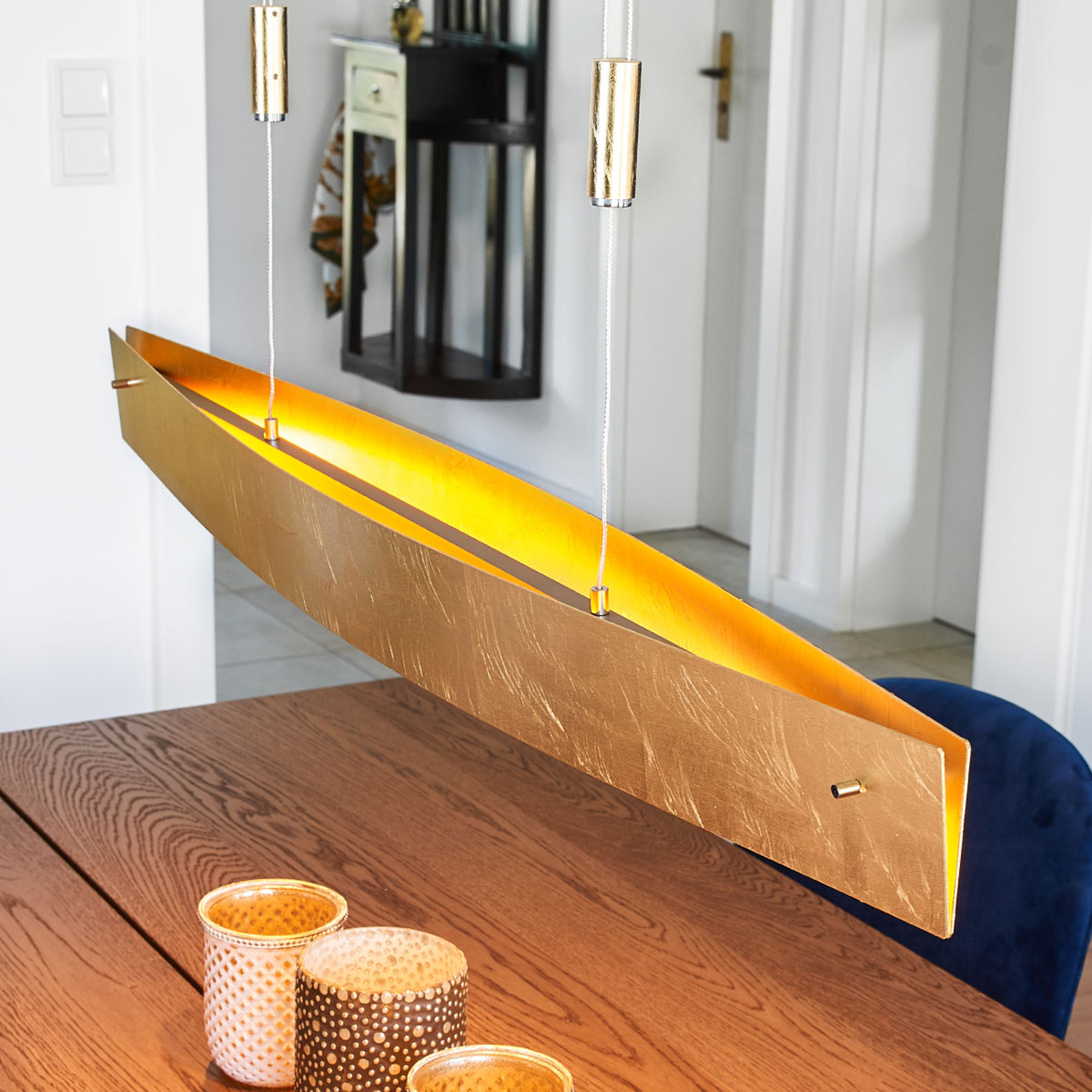 Kullanvärinen LED-kattovalaisin Malu, 100 cm