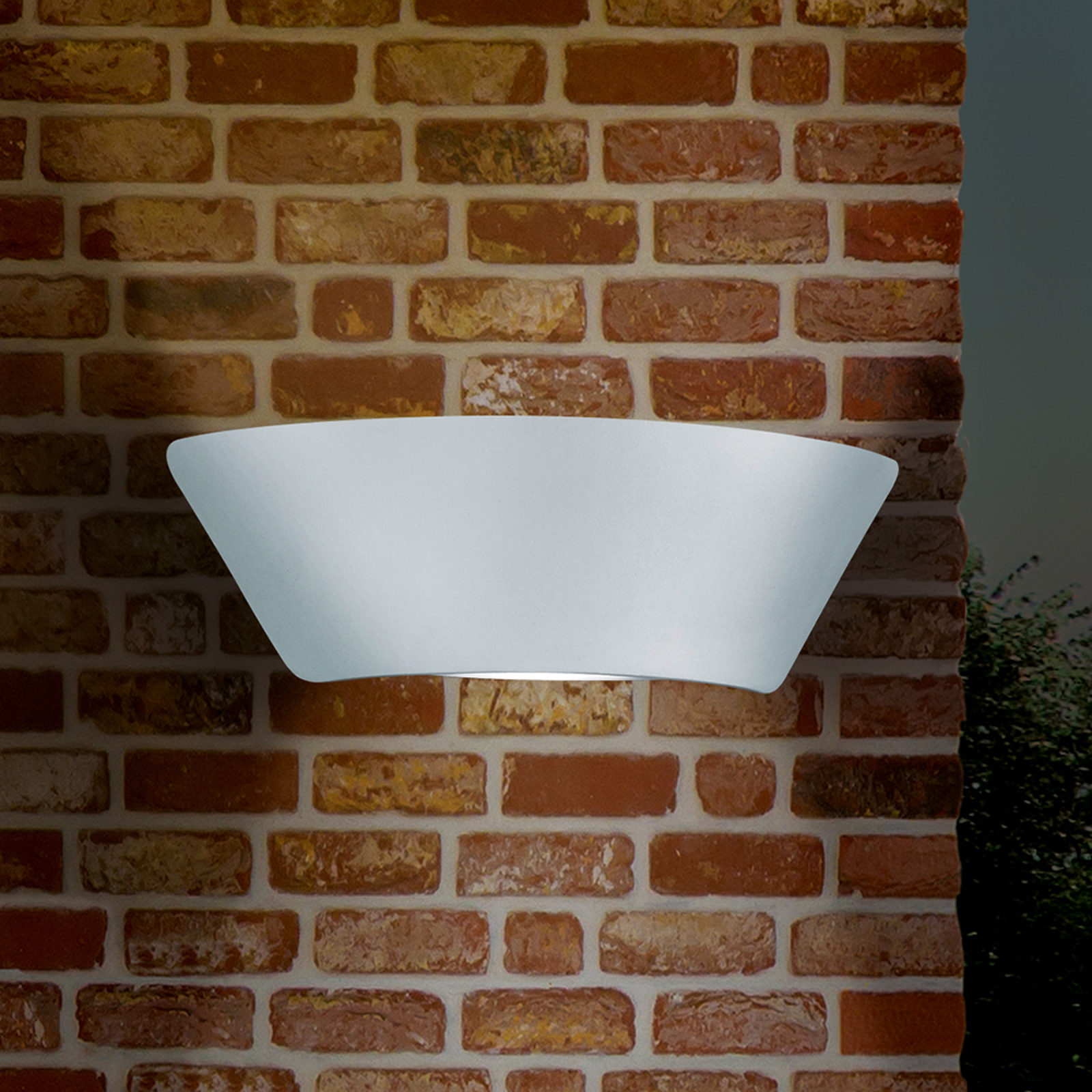 LED-ulkoseinälamppu Sacramento, valkoinen