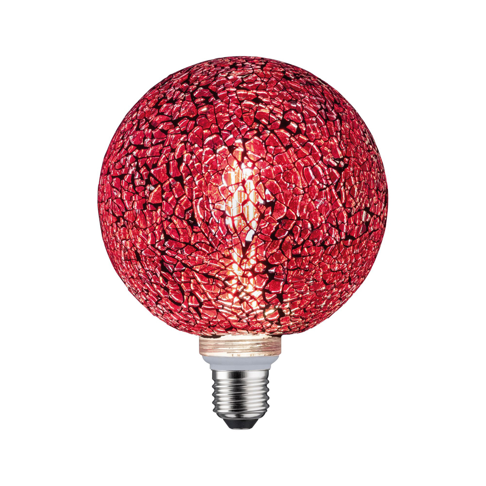 Paulmann E27 LED-Globe 5W Miracle Mosaic punainen