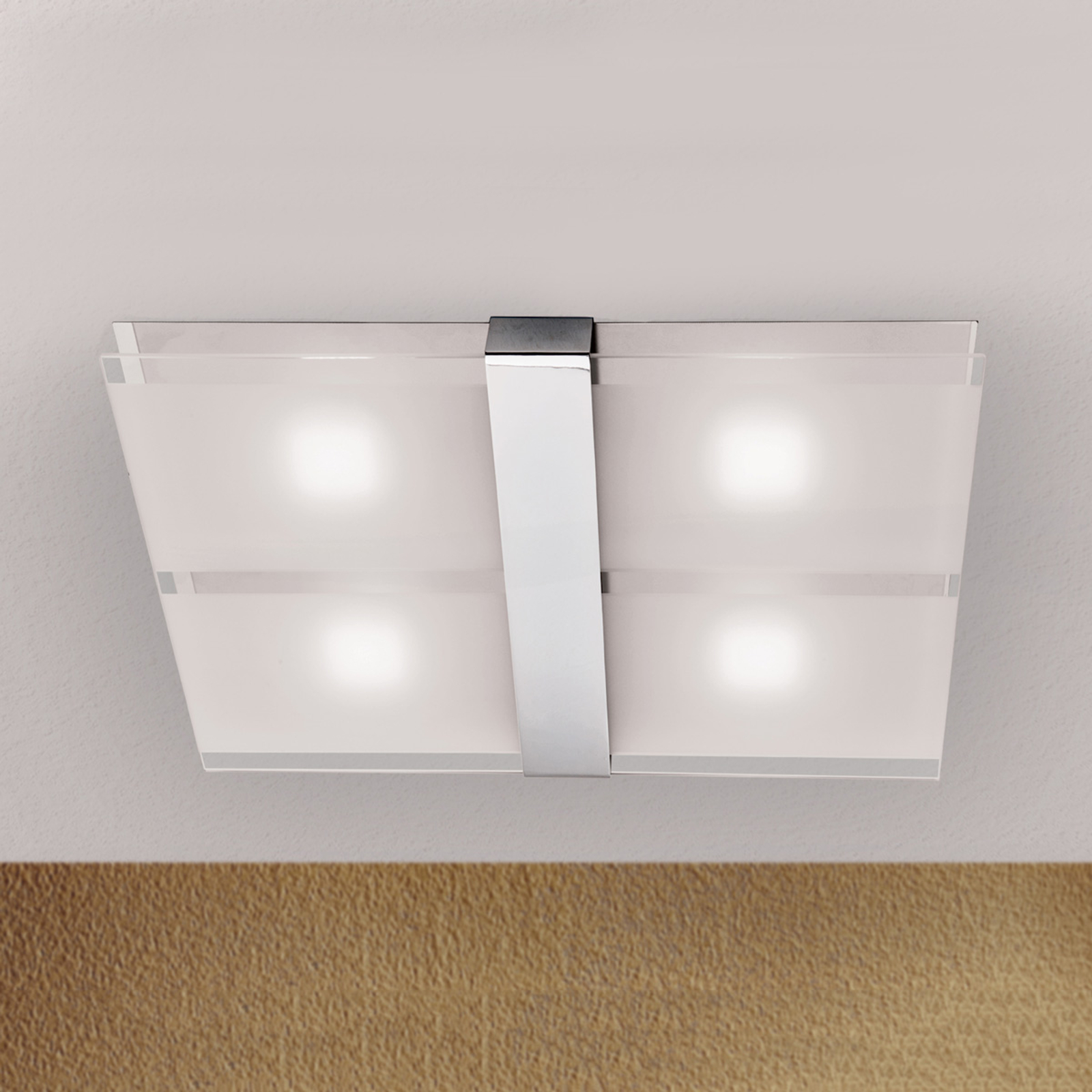 Jakob – LED-kattovalaisin kromia, 20 wattia