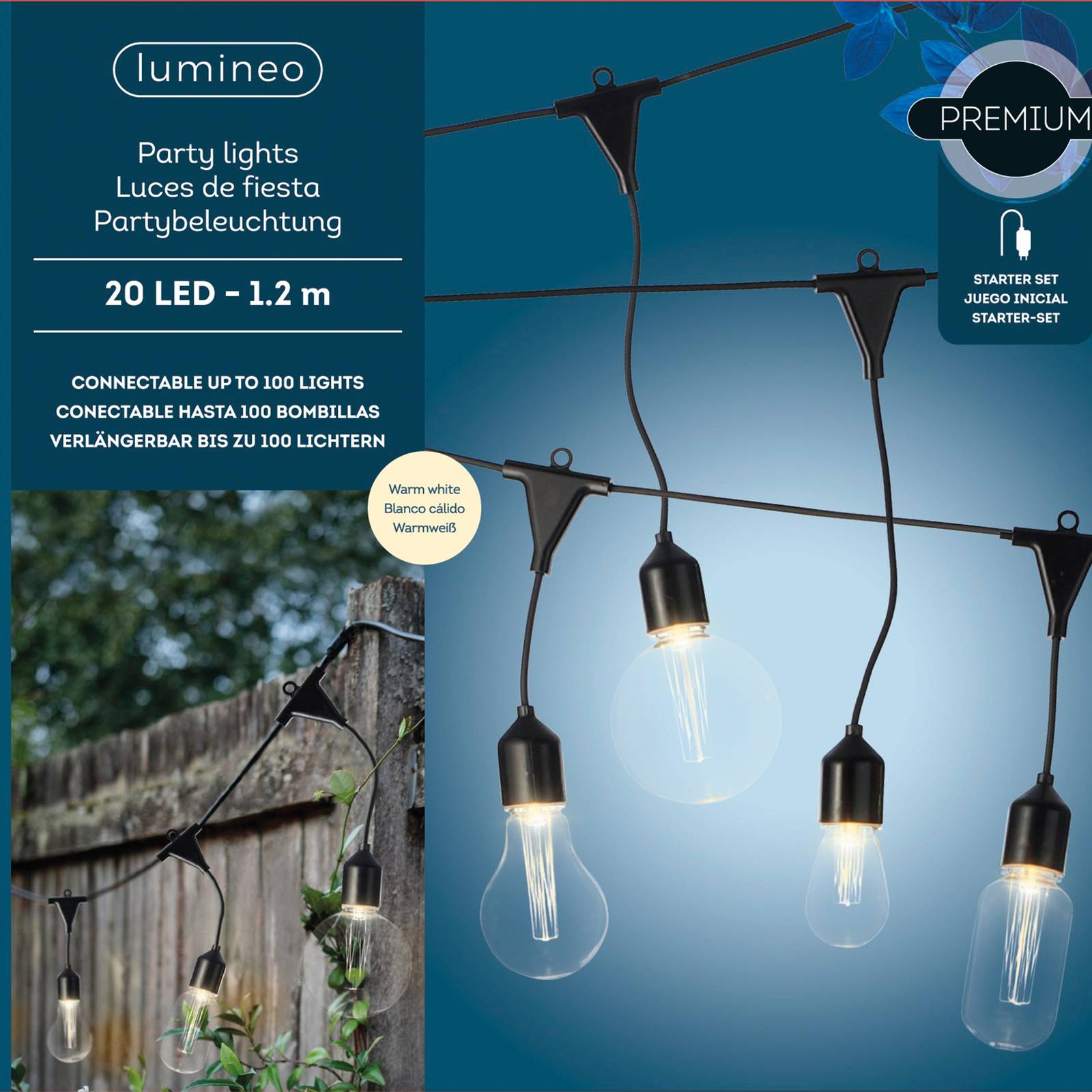 LED-valoketju 490150 4, lampun muoto