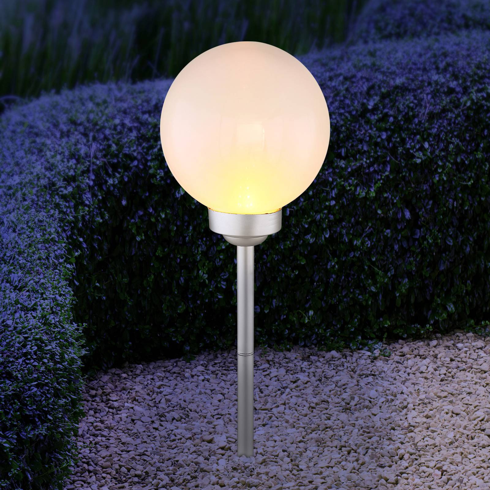 Aurinkokäyttöinen LED-lamppu 3376F maapiikki, 62cm