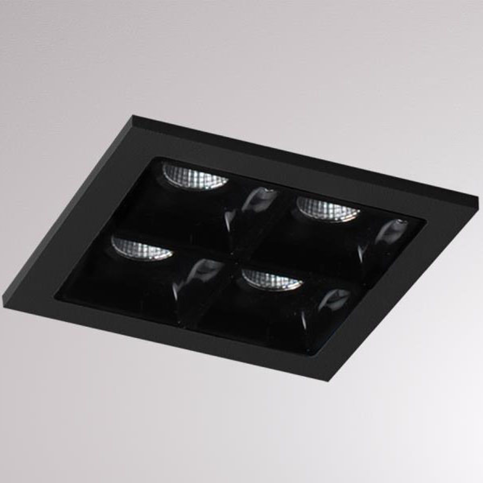 LOUM Liro LED-uppovalaisin musta 34° 3 000 K