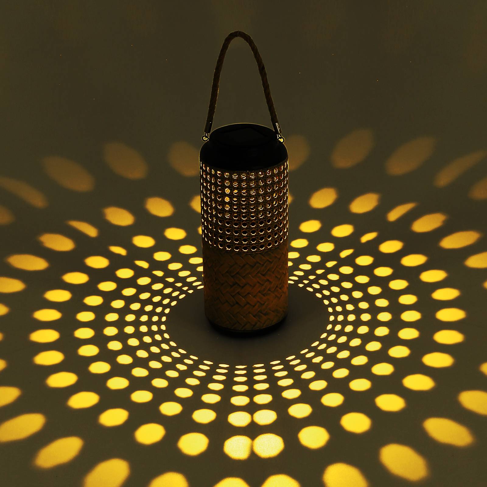 Aurinkokäyttöinen LED-koristevalaisin 33669, bambu