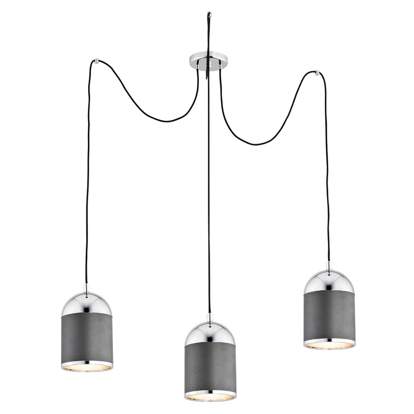Riippuvalaisin Anadia, 3-lamp. spider antrasiitti