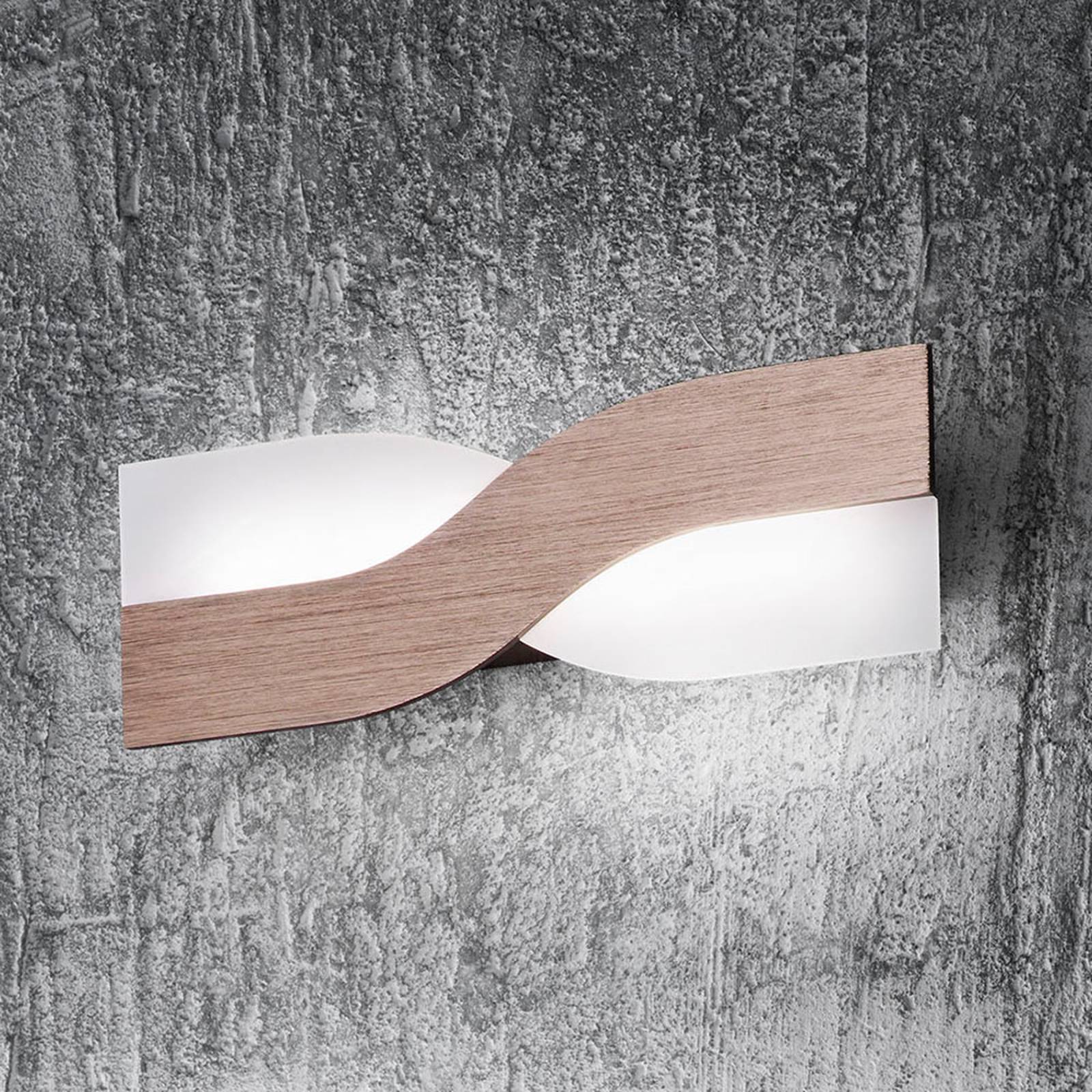 LED-seinävalaisin Riace 30 cm pronssi
