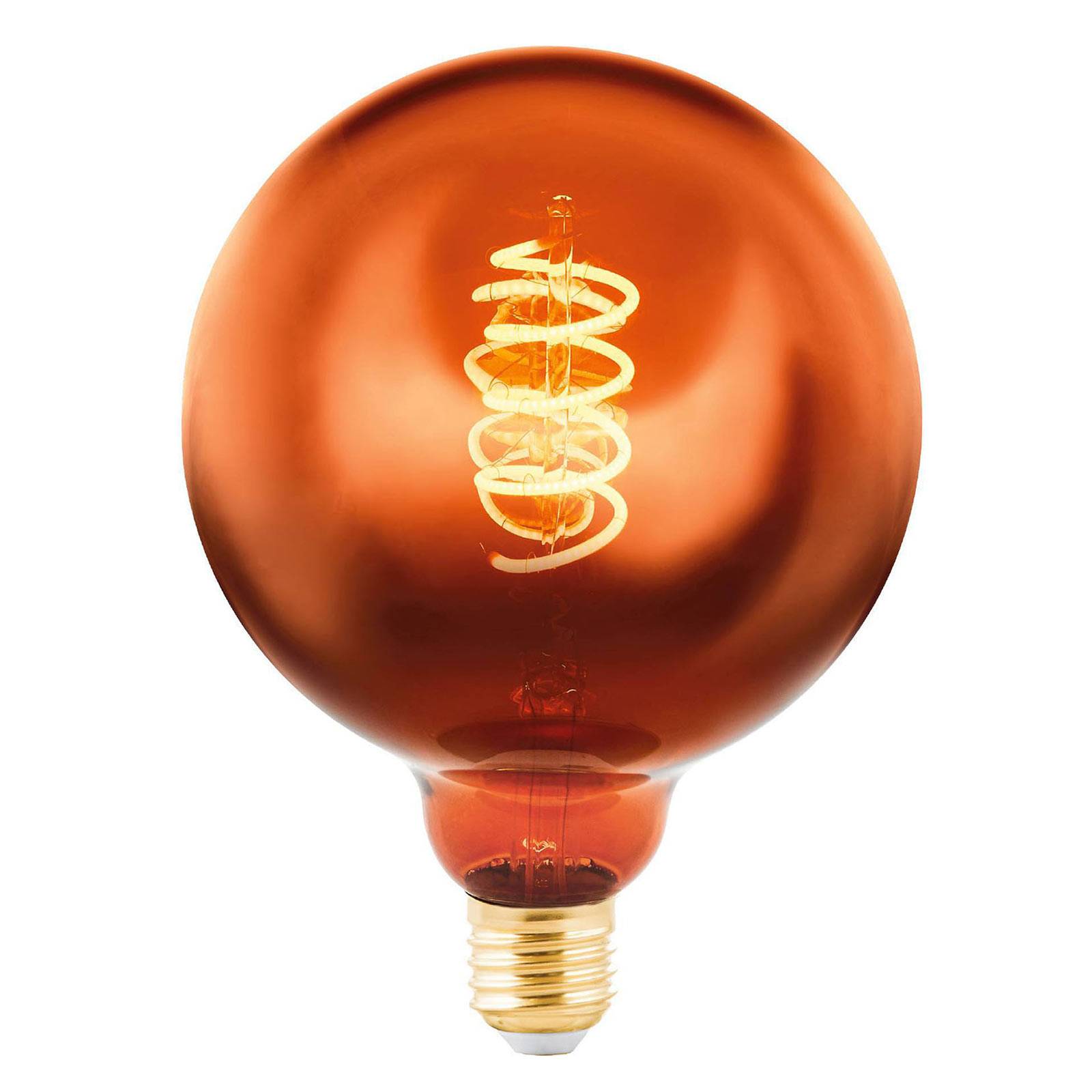 LED-Globelampe E27 4W huurrettu kupari Ø 12,5 cm