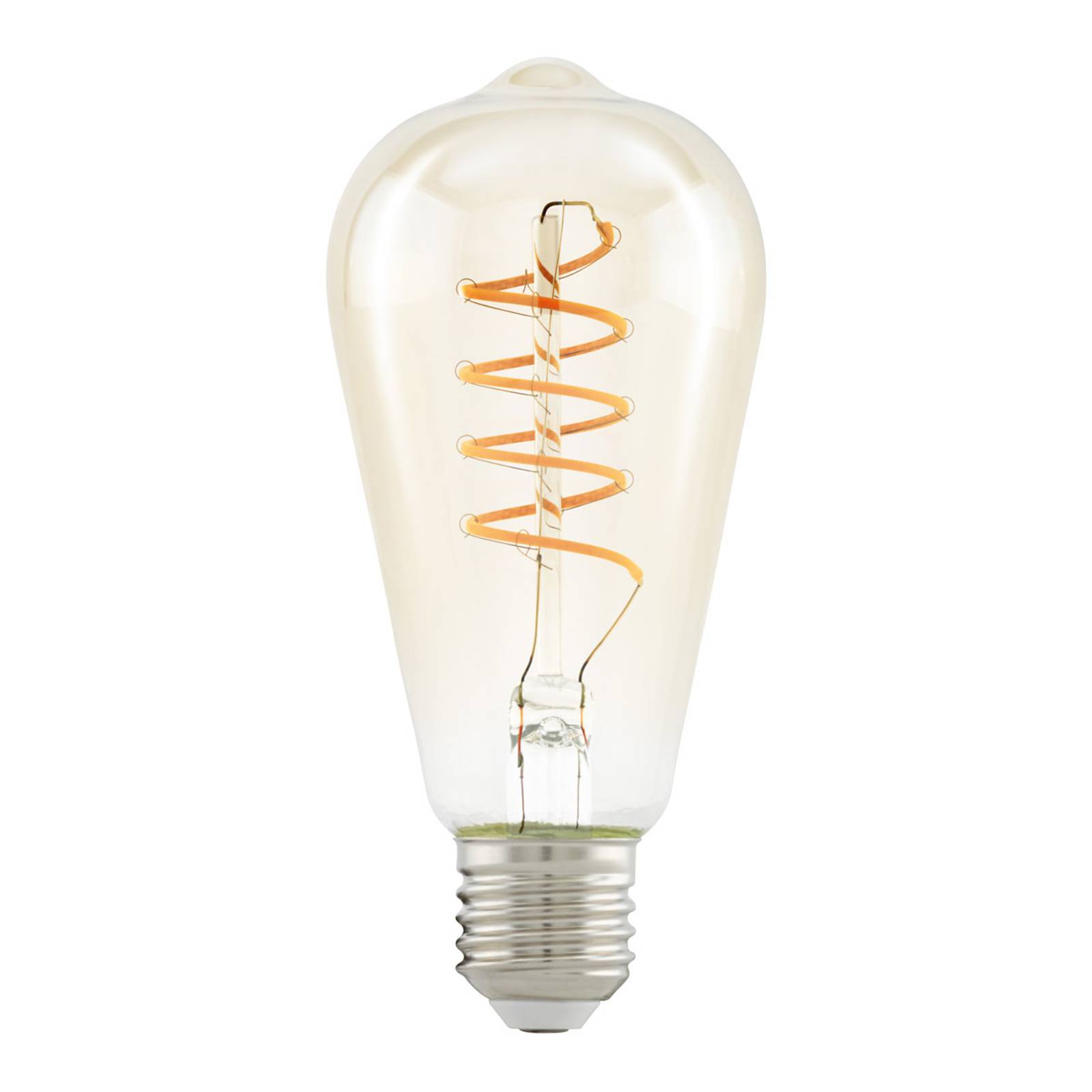 LED-lamppu E27 ST64 4W Spiral, kirkas