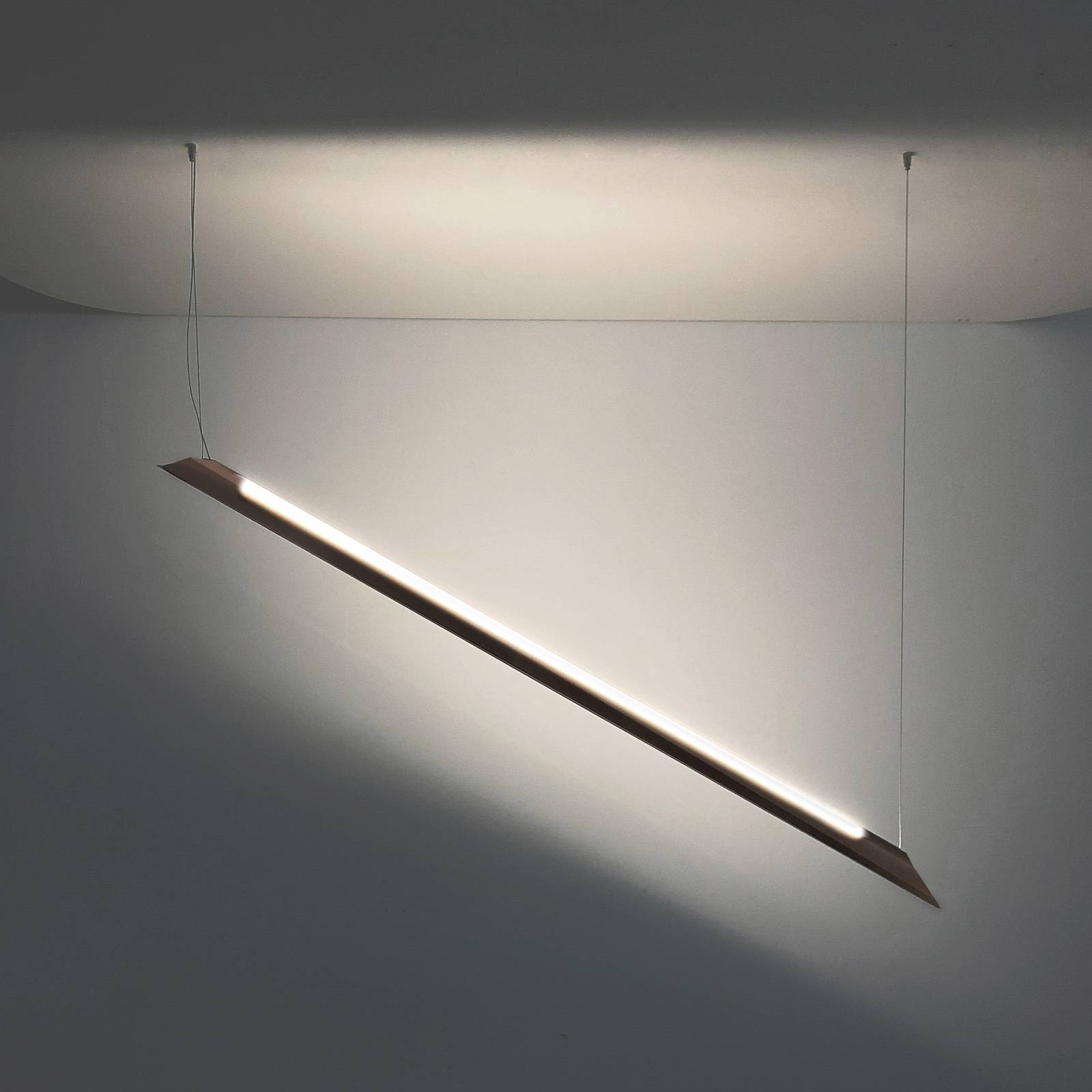Knikerboker Schegge -LED-riippuvalo 2-lamp. coffee