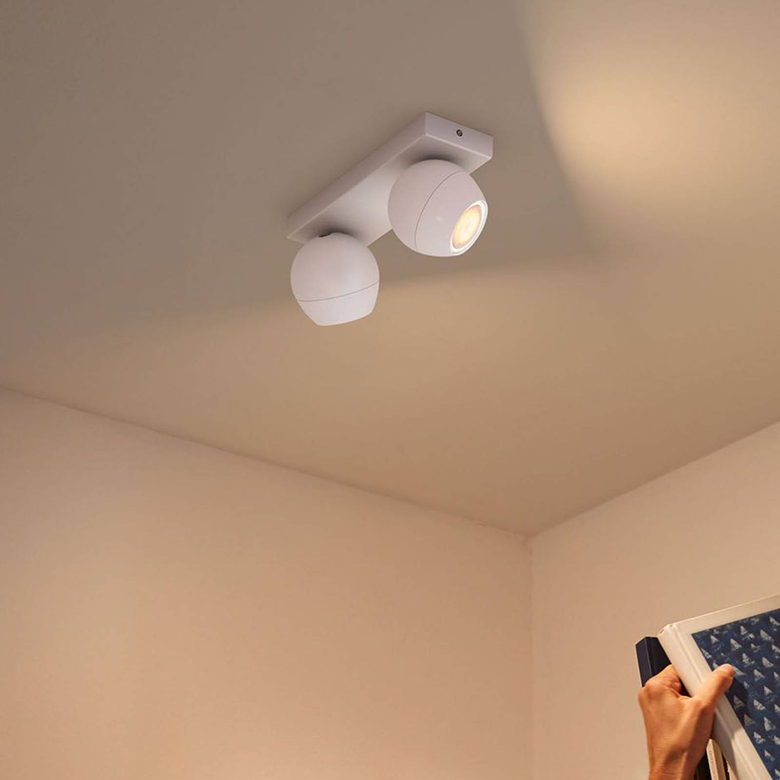Philips Hue Buckram 2-lamppuinen valkoinen
