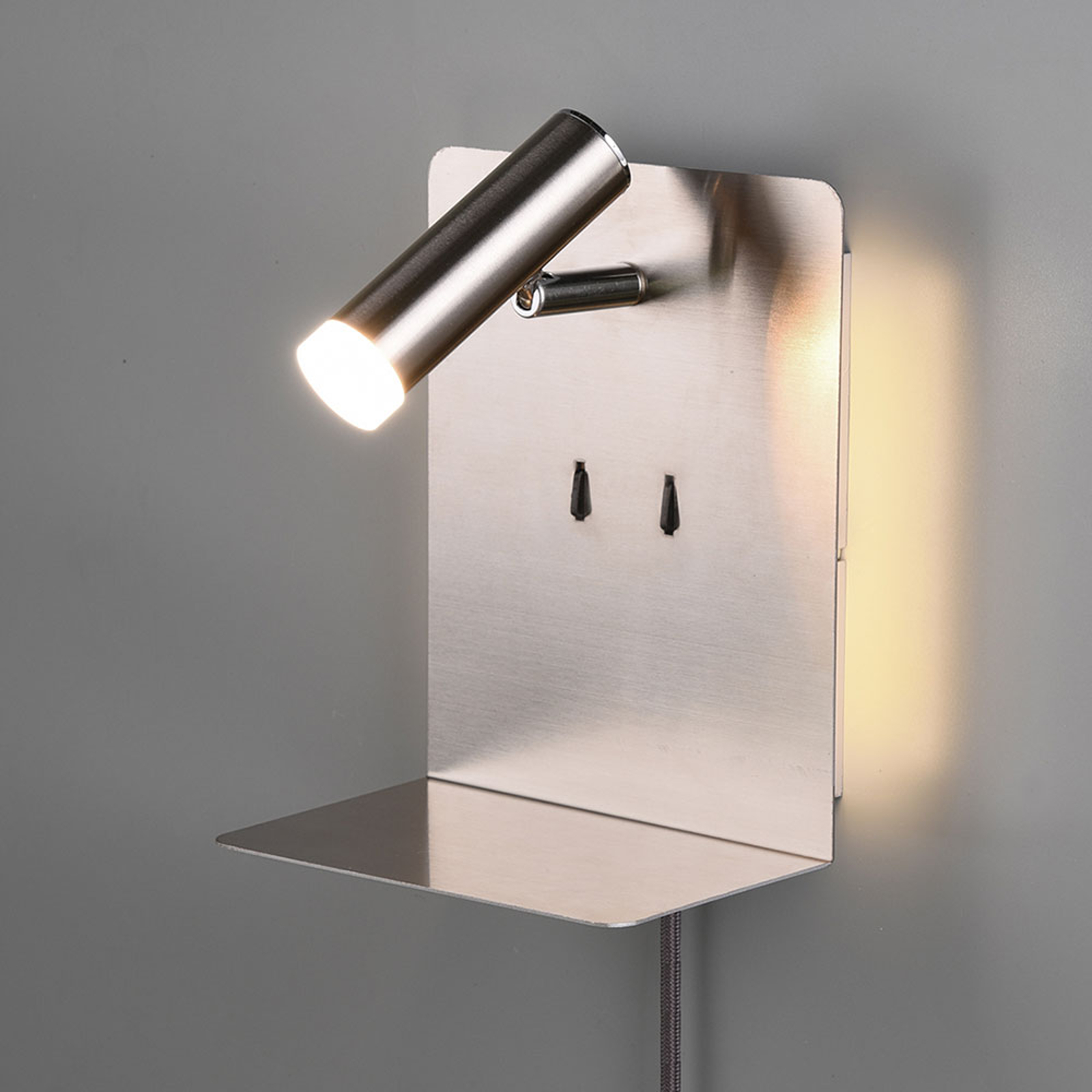 LED-seinävalaisin Element, mattanikkeli