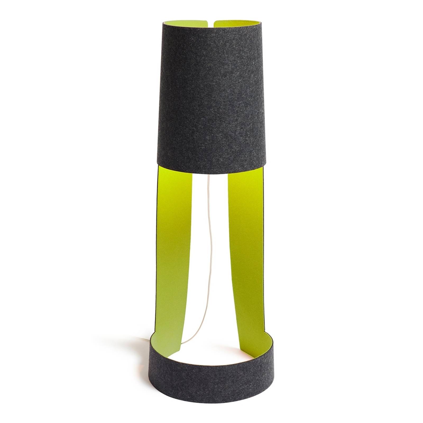 Pieni design-lattiavalo Mia XL grafiitti-omena