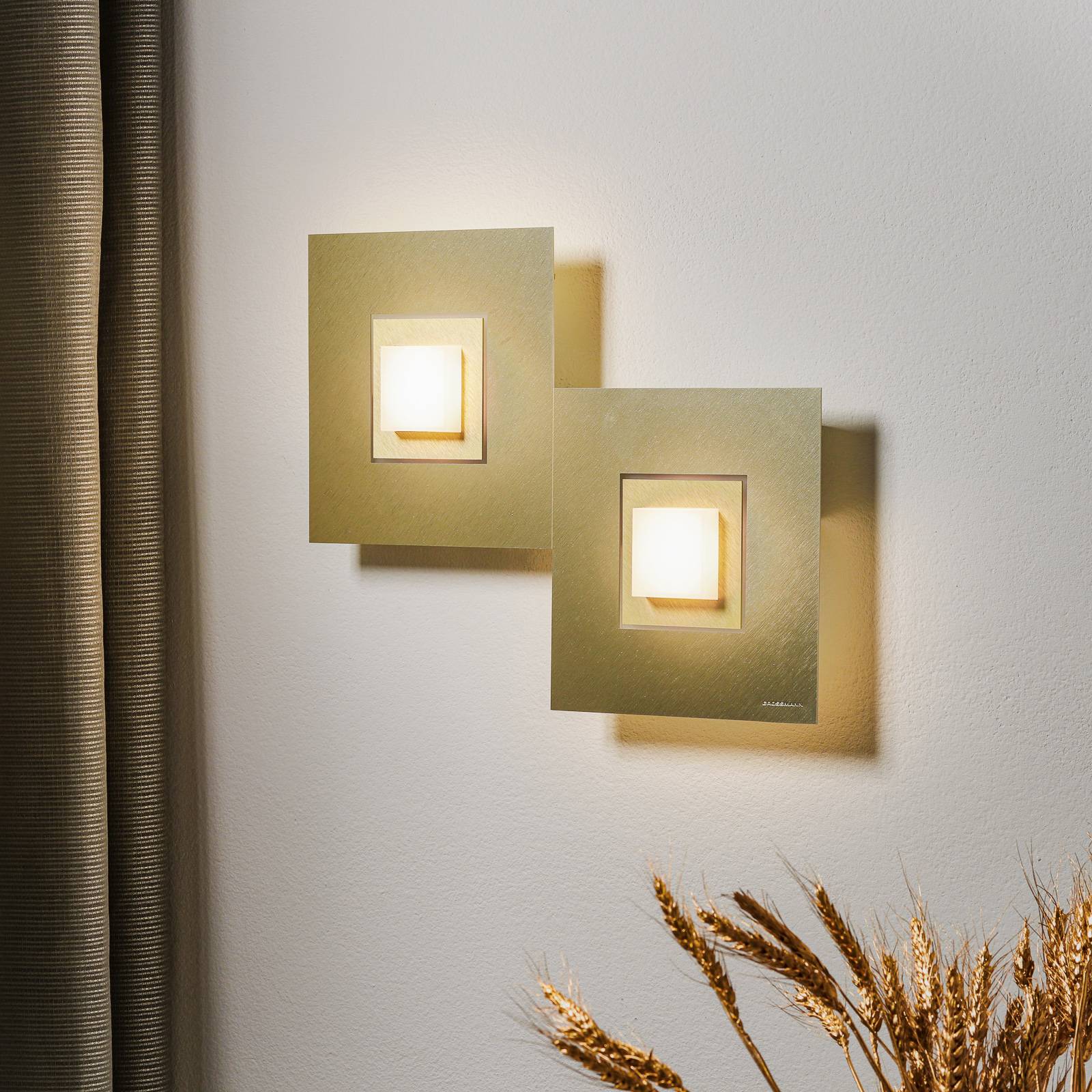 GROSSMANN Karree LED-seinävalaisin, 2-lampp.