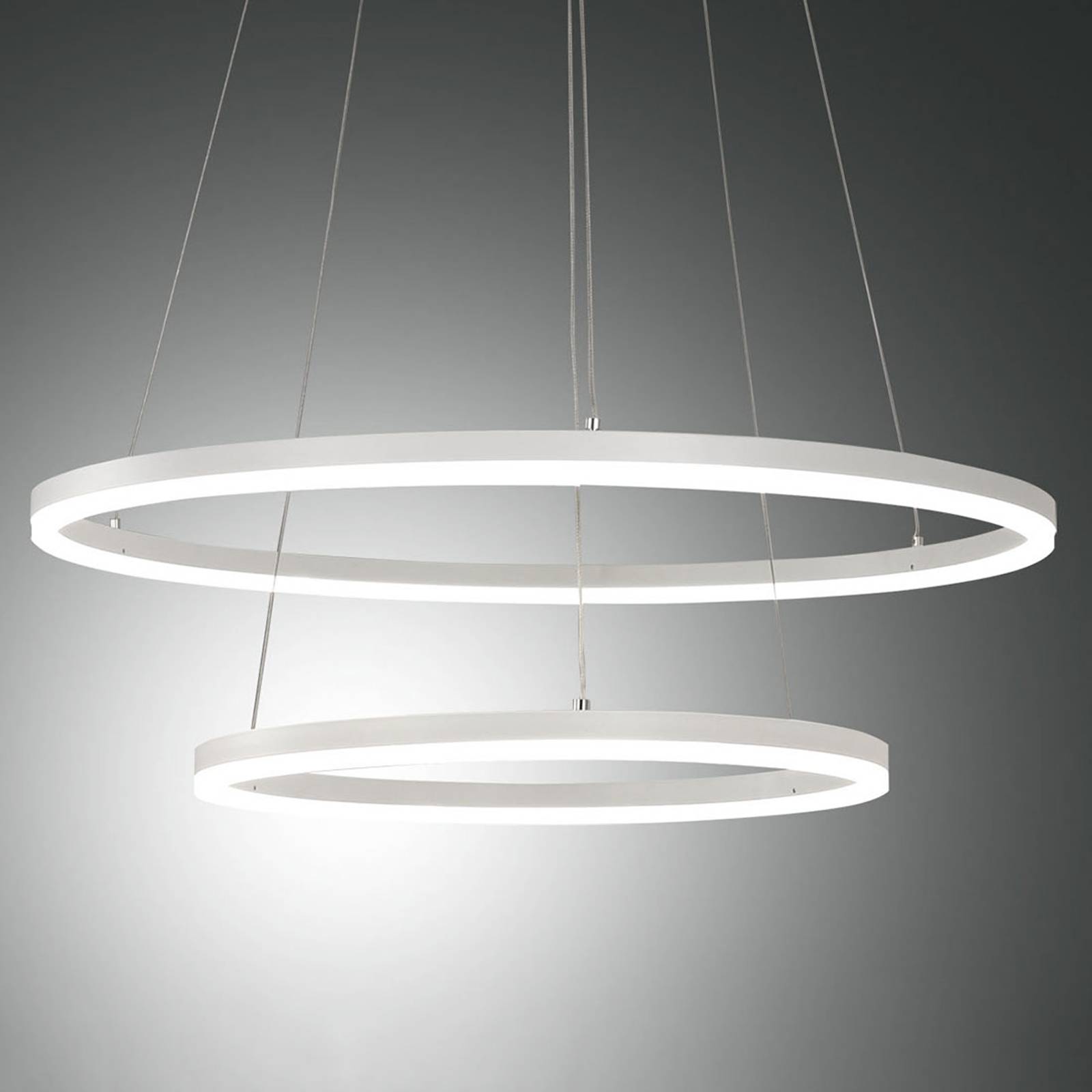 LED-riippuvalaisin Giotto, 2-lamppuinen, valkoinen