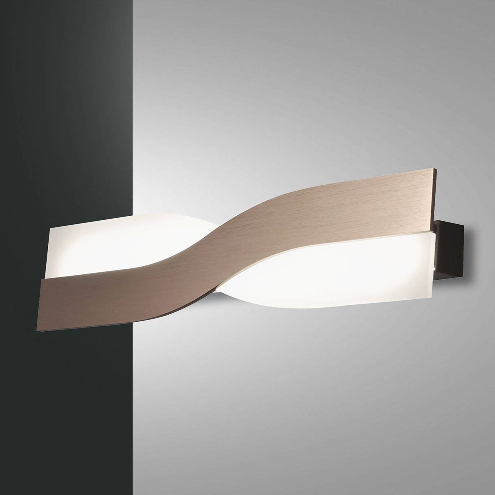 LED-seinävalasin Riace 50 cm pronssi