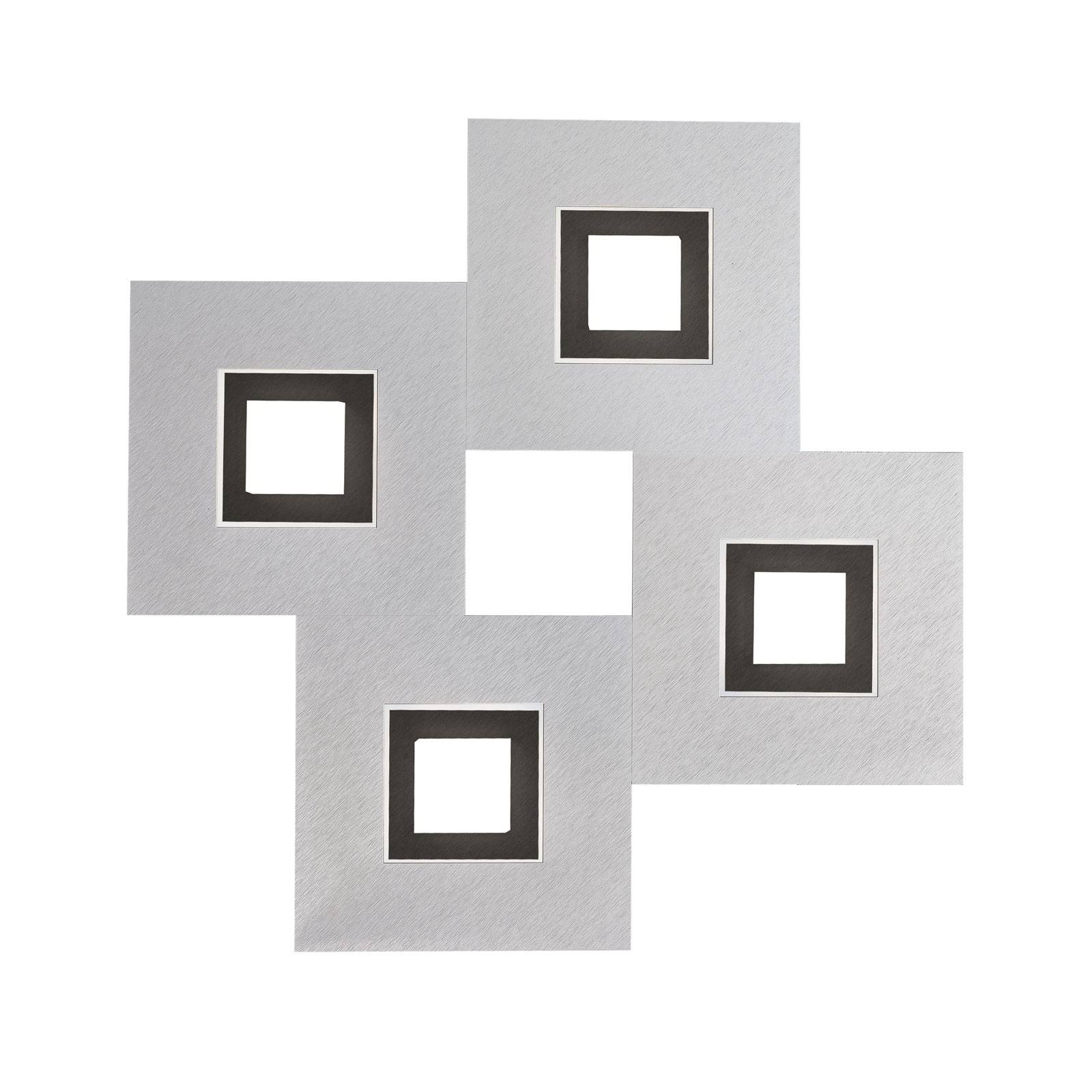 GROSSMANN Karree 4-lamppuinen 50x50 alumiini musta