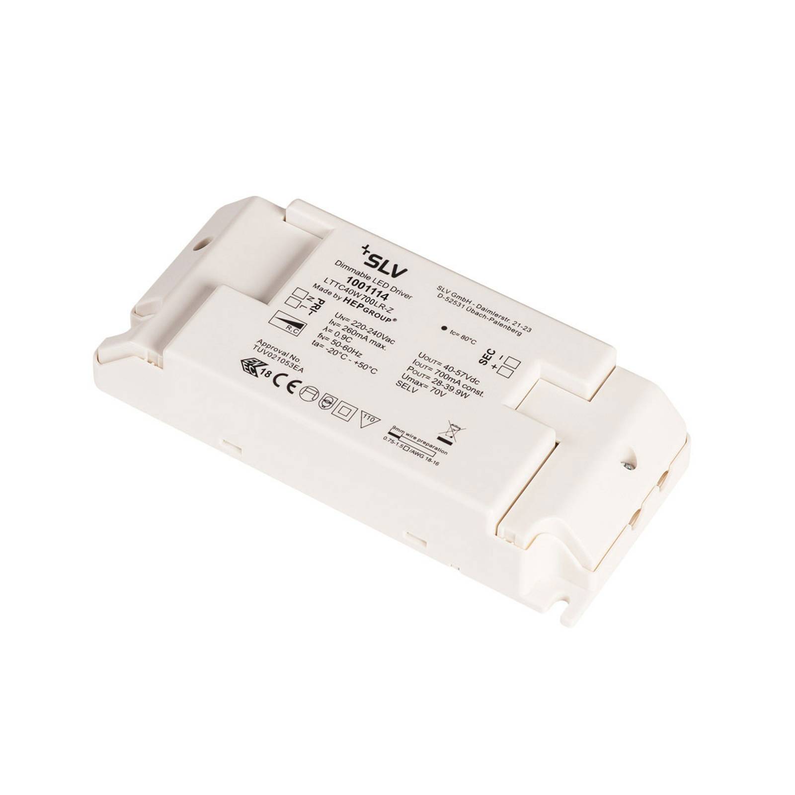 SLV-LED-muuntaja 700 mA, himmennettävä