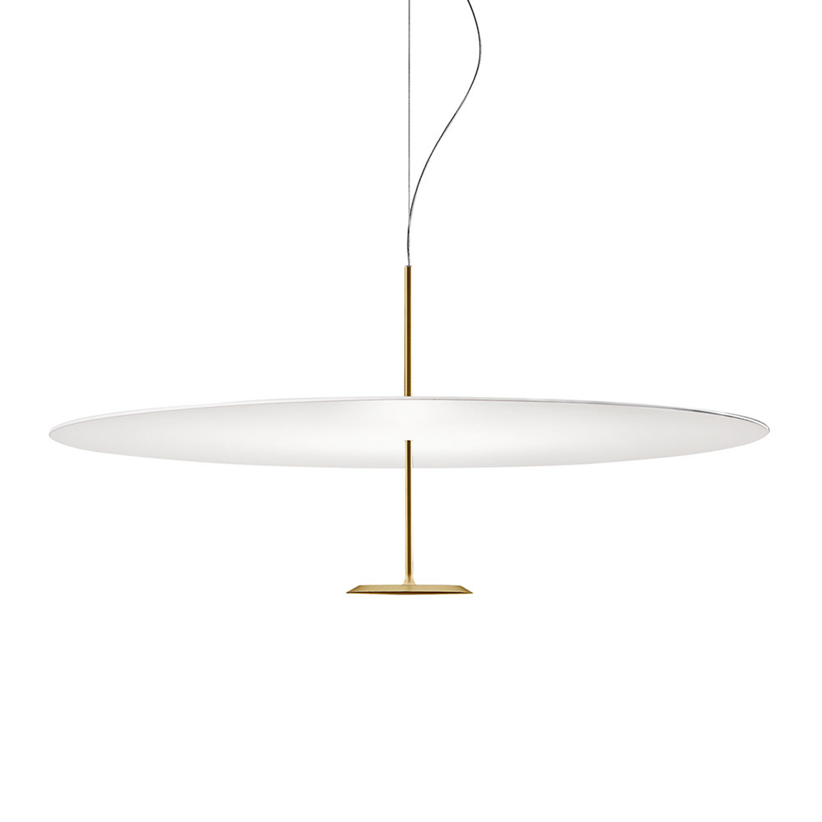 Lumina Dot 800-LED-riippuvalaisin 3 000 K messinki