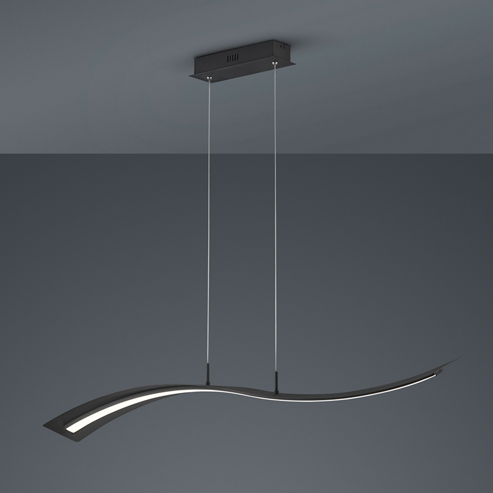 LED-riippuvalo Salerno, SwitchDim, matta musta