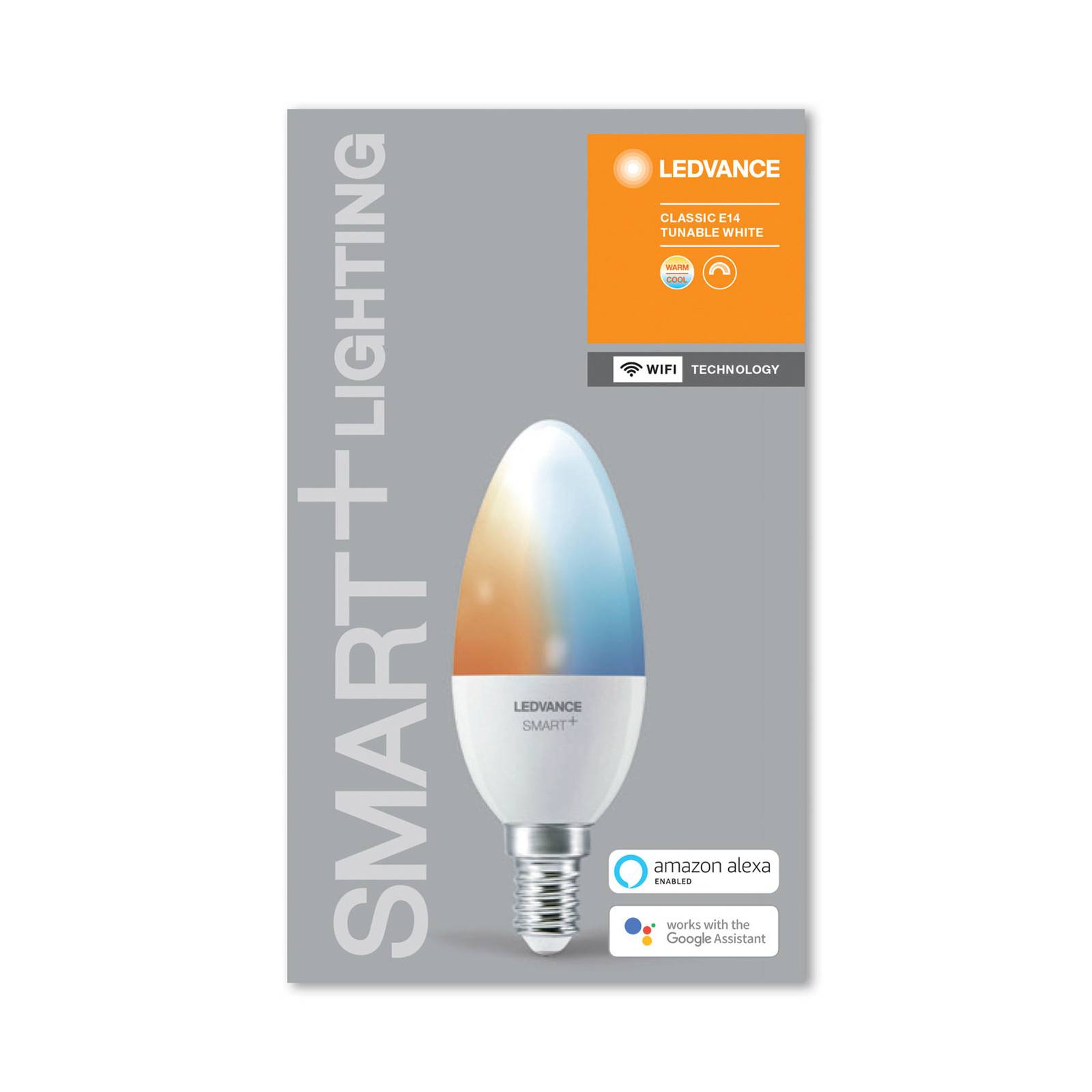 LEDVANCE SMART+ WiFi E14 5W kynttilä 2 700–6 500 K