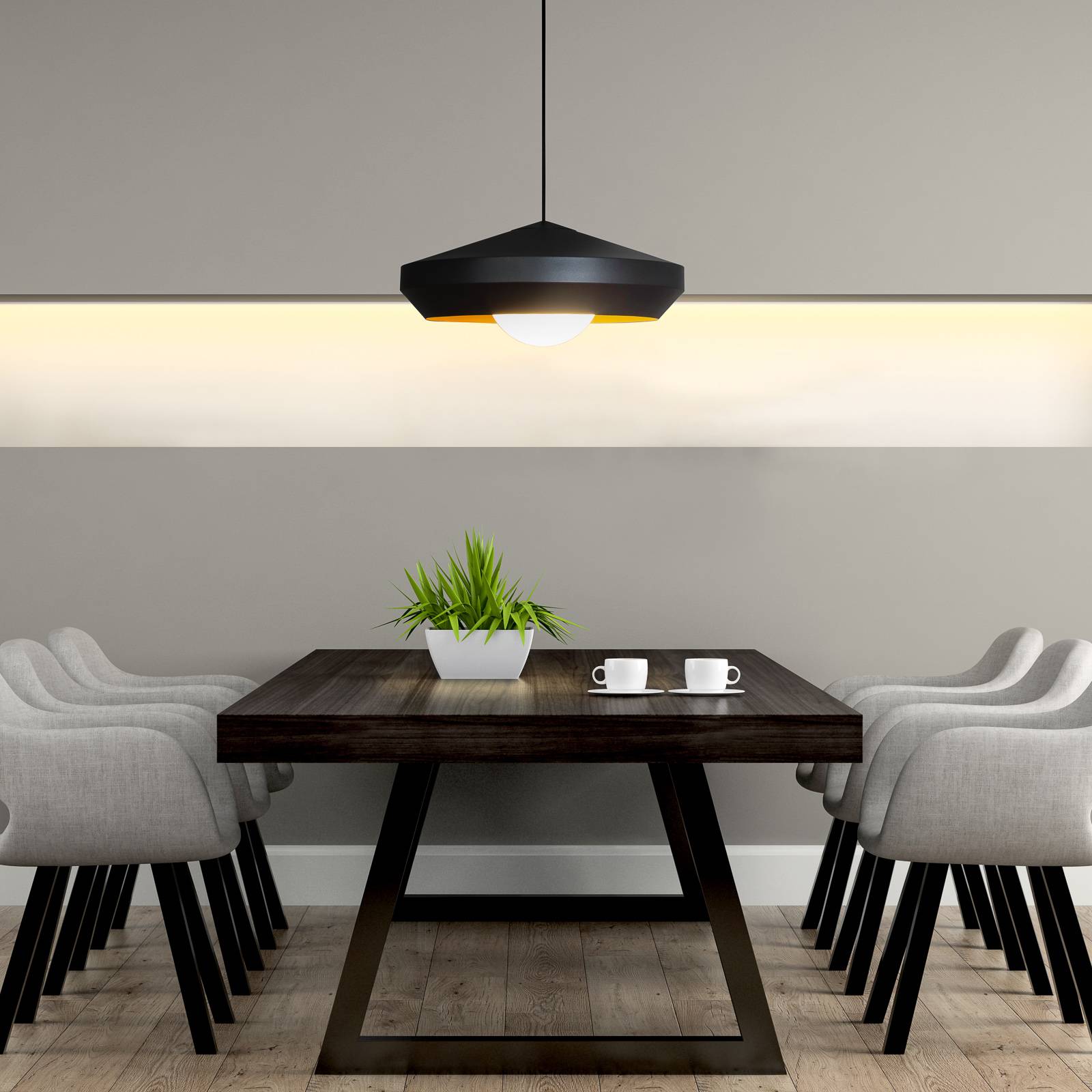 Innermost Hoxton 50 -riippuvalo musta/kulta