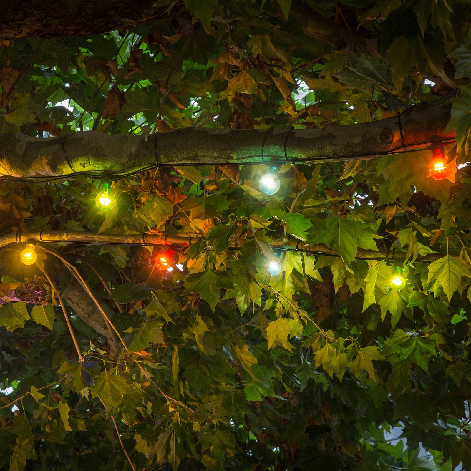 LED-valoketju Biergarten laajennus, värikäs