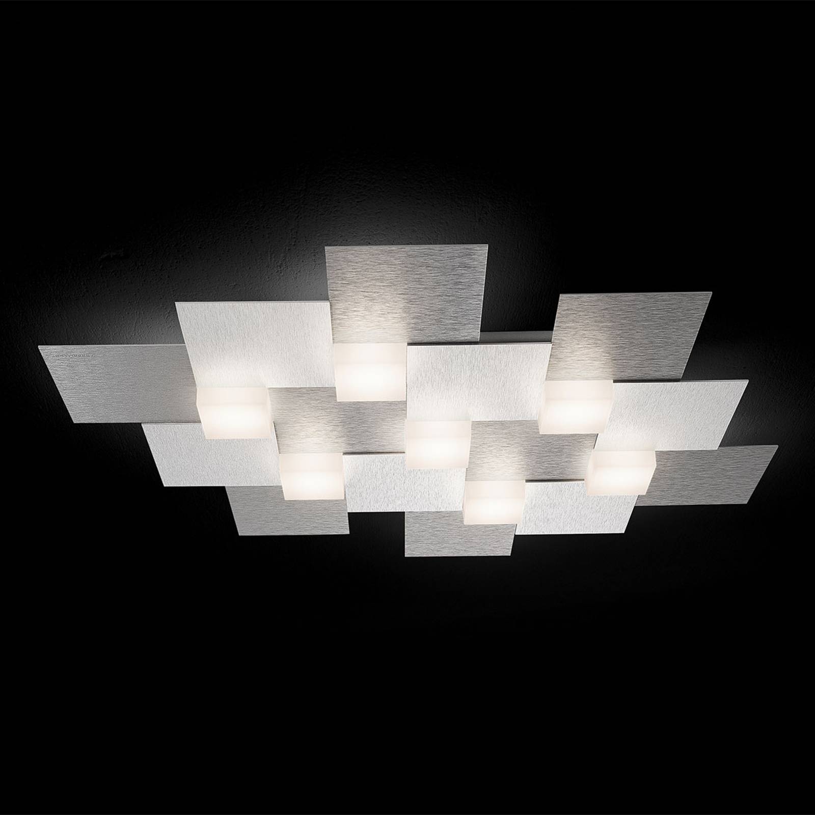 GROSSMANN Creo LED-kattovalaisin 7-lampp. alu