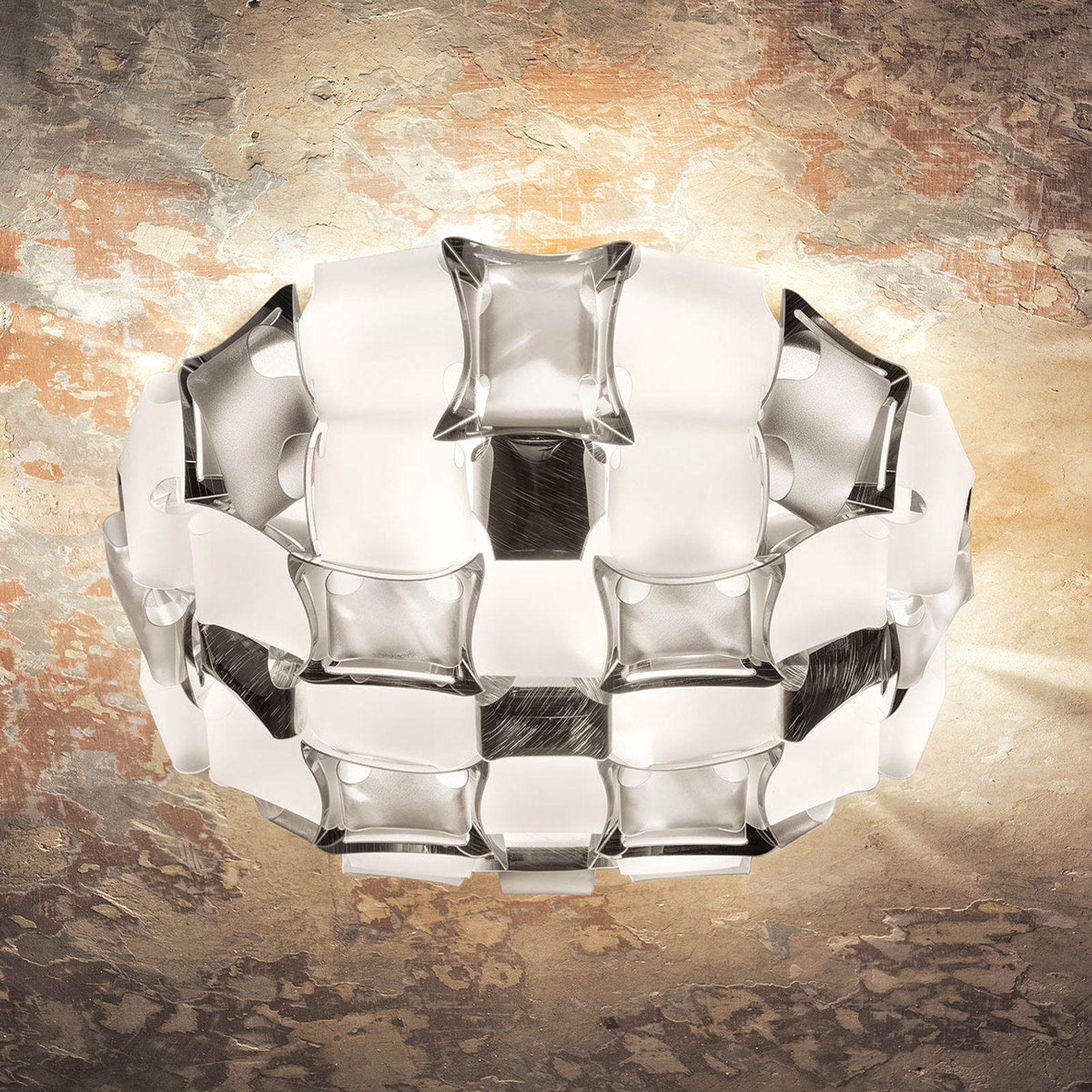 Slamp Mida kattovalaisin, 50 cm, valkoinen-platina