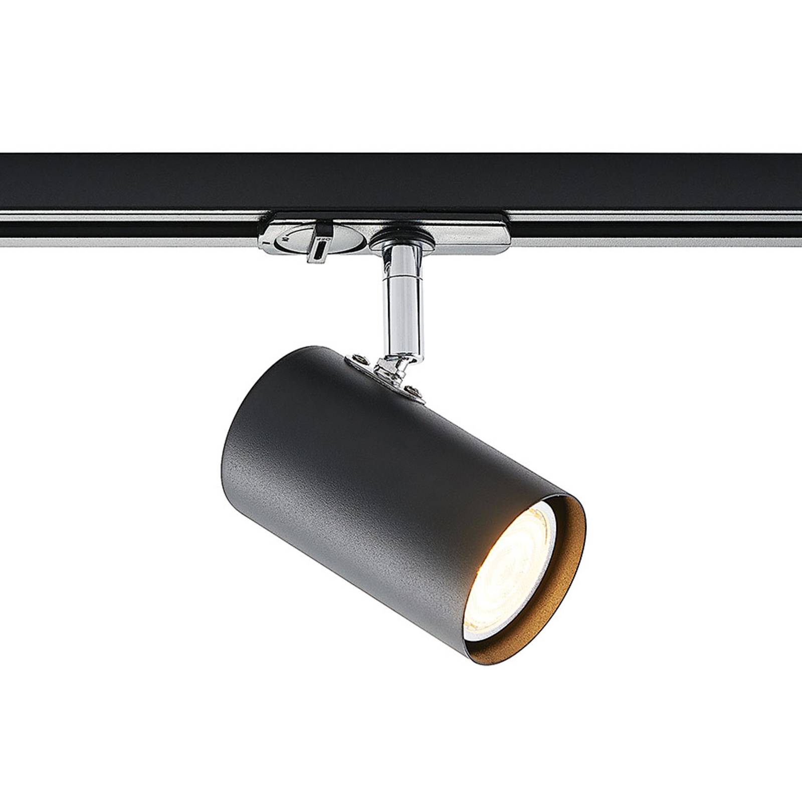 Lindby Ties -LED-kiskokohdevalaisin, 1-vaihe musta