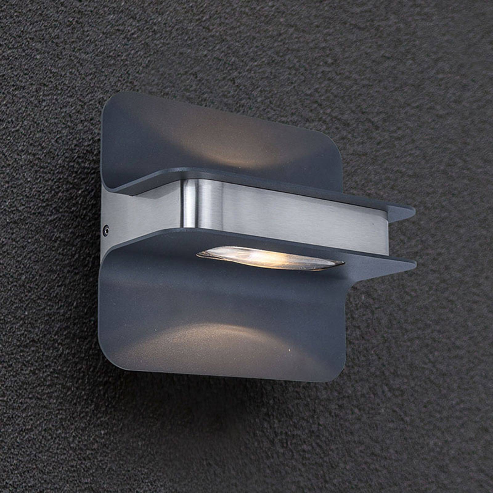 LED-ulkoseinälamppu Hill, ruostumaton teräs