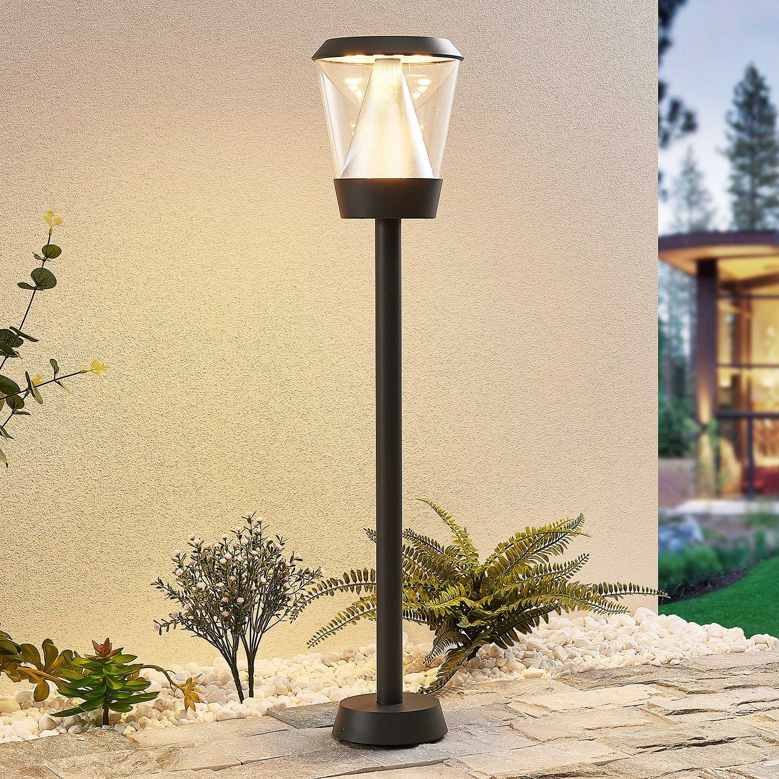 Lucande Tiany -LED-pylväsvalaisin, 80 cm