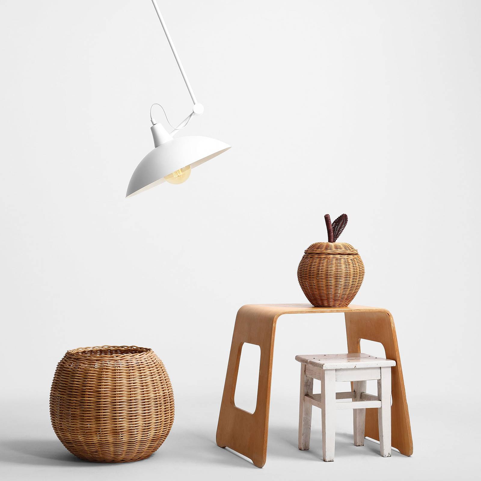 Kattovalaisin 808, säädettävä, 1 lamp., valkoinen