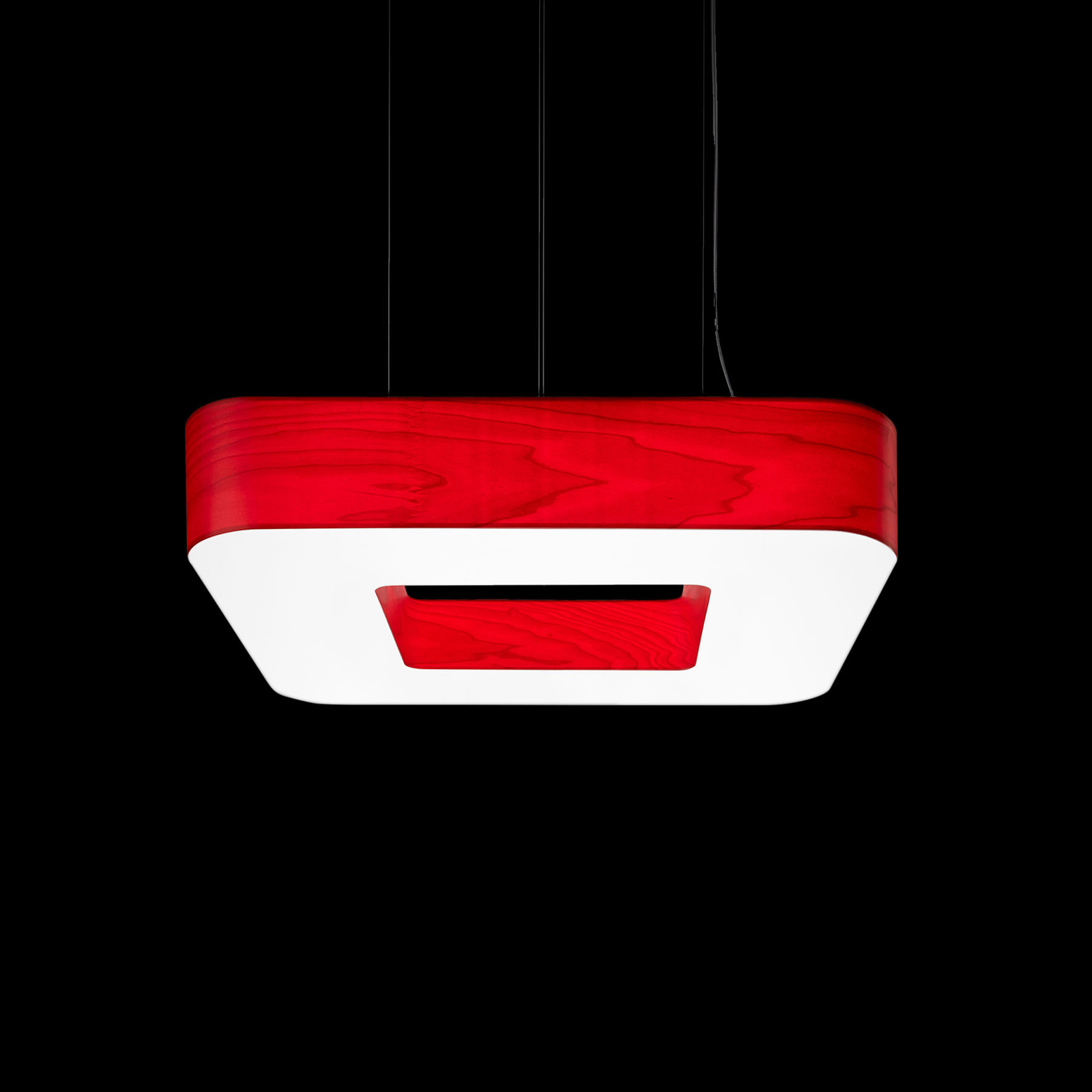 LZF Cuad -LED-riippuvalaisin 0–10 V, punainen
