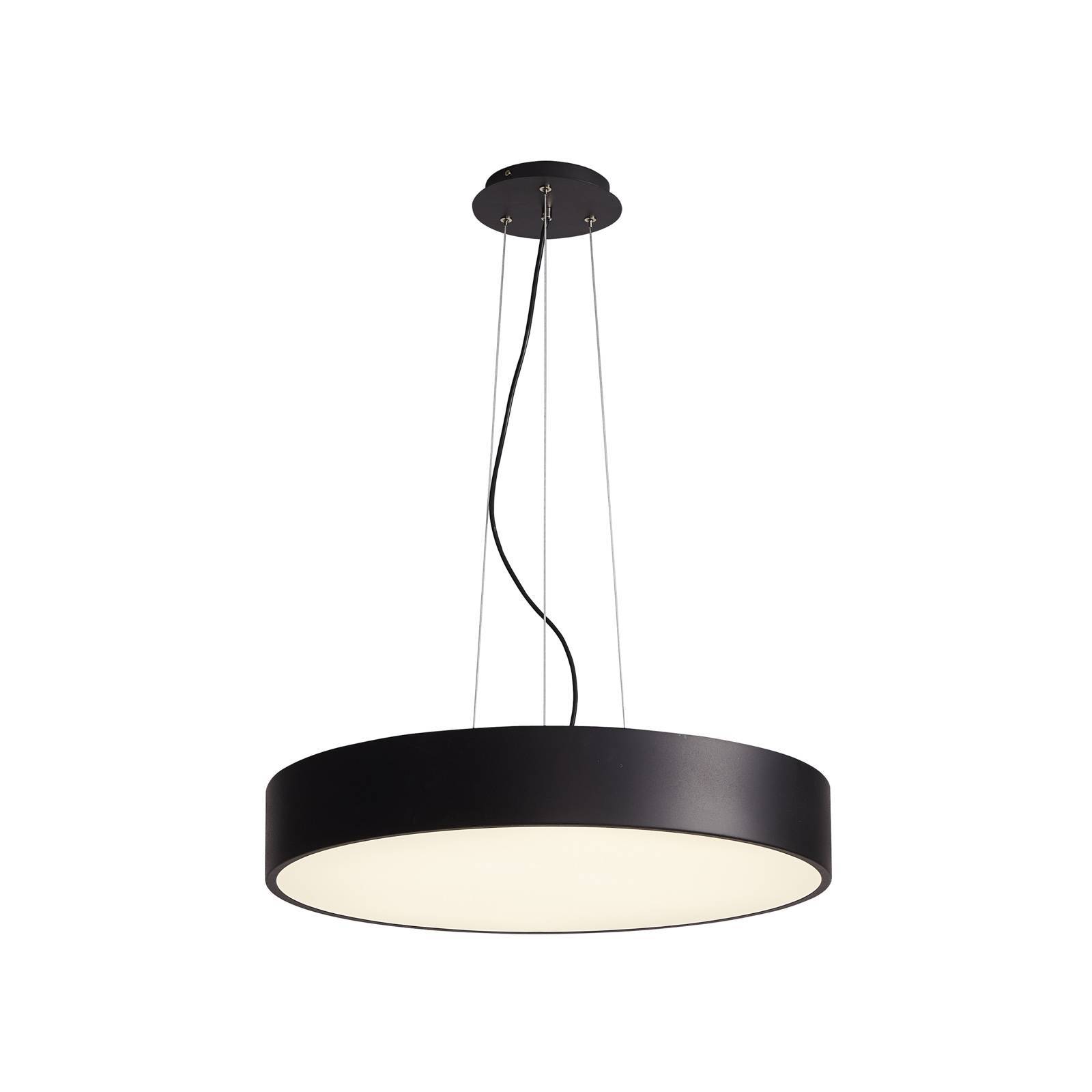 Arcchio Noabelle -LED-riippuvalaisin, musta, 40 cm