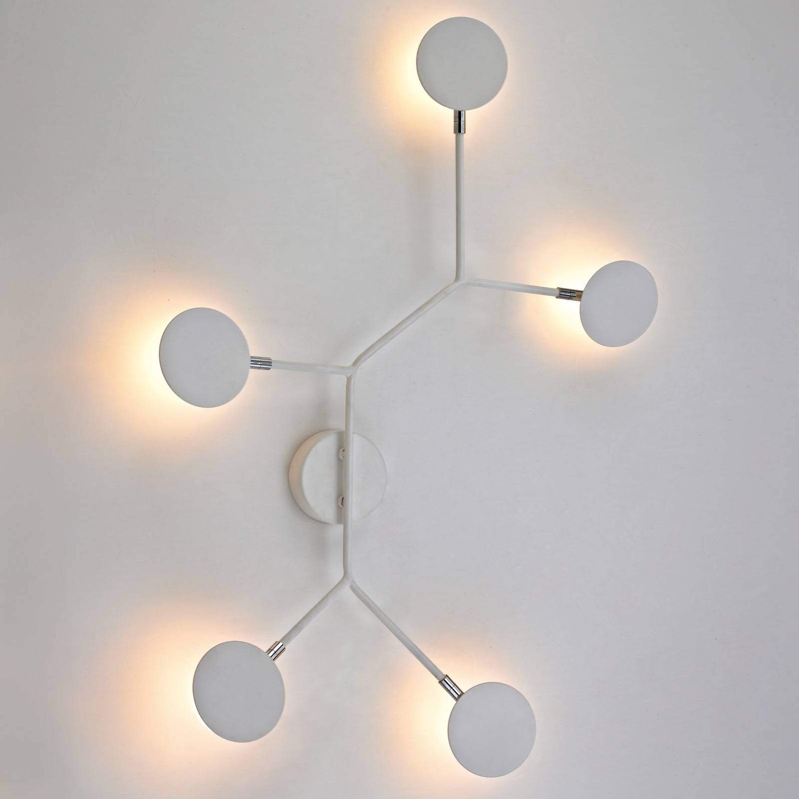LED-seinävalaisin Belize, 5-lamppuinen, valkoinen
