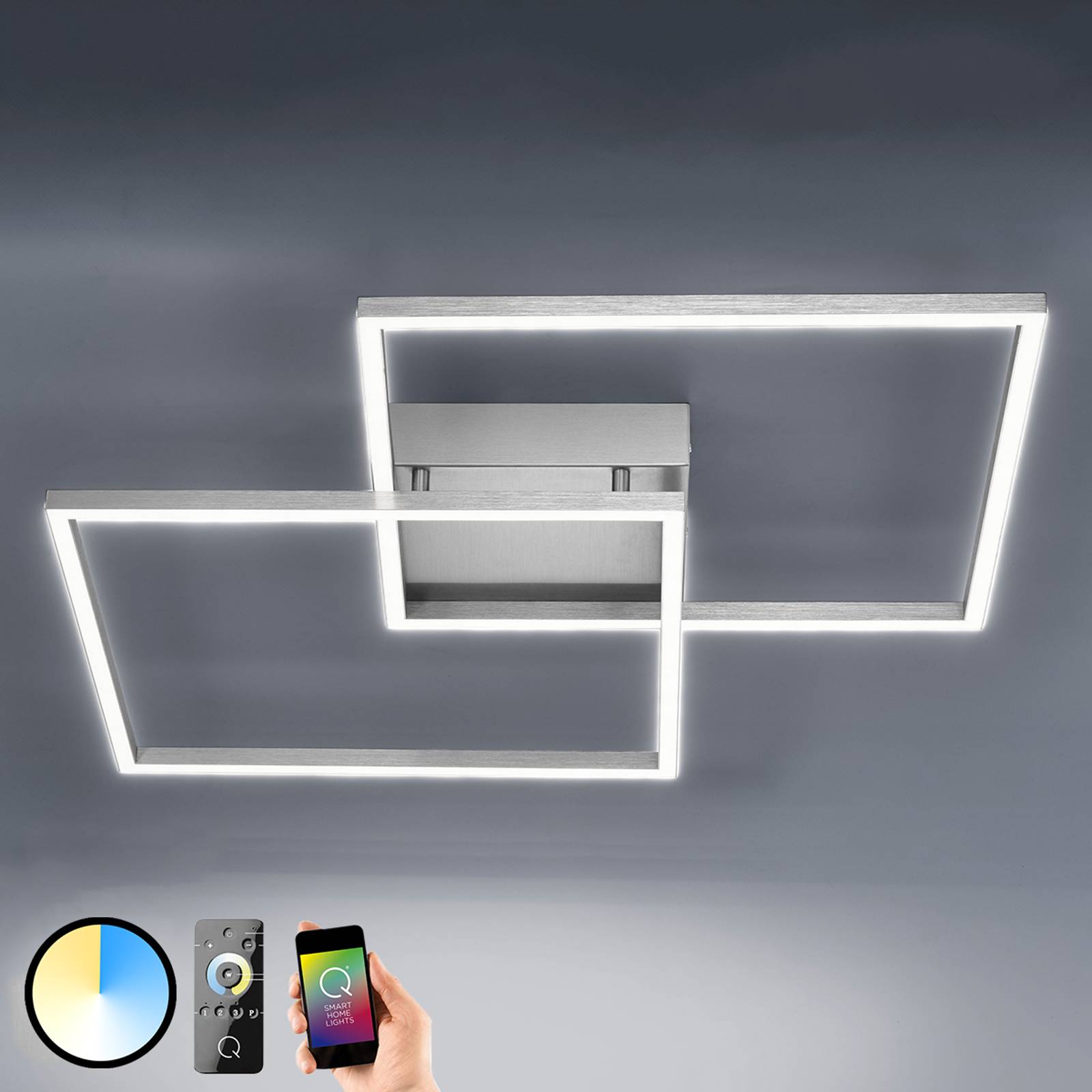 Paul Neuhaus Q-INIGO LED-kattolamppu 53 cm