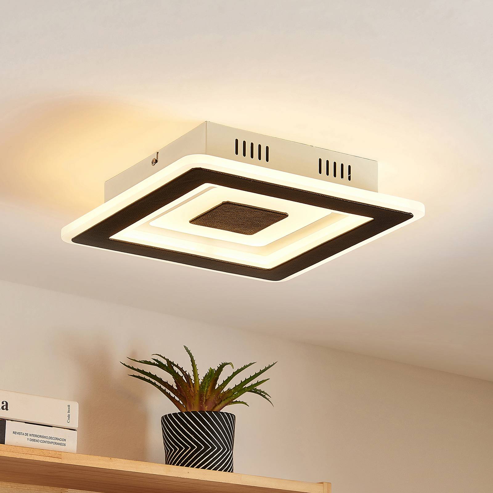 Lindby Evanio -LED-kattovalaisin, smart, CCT, RGB