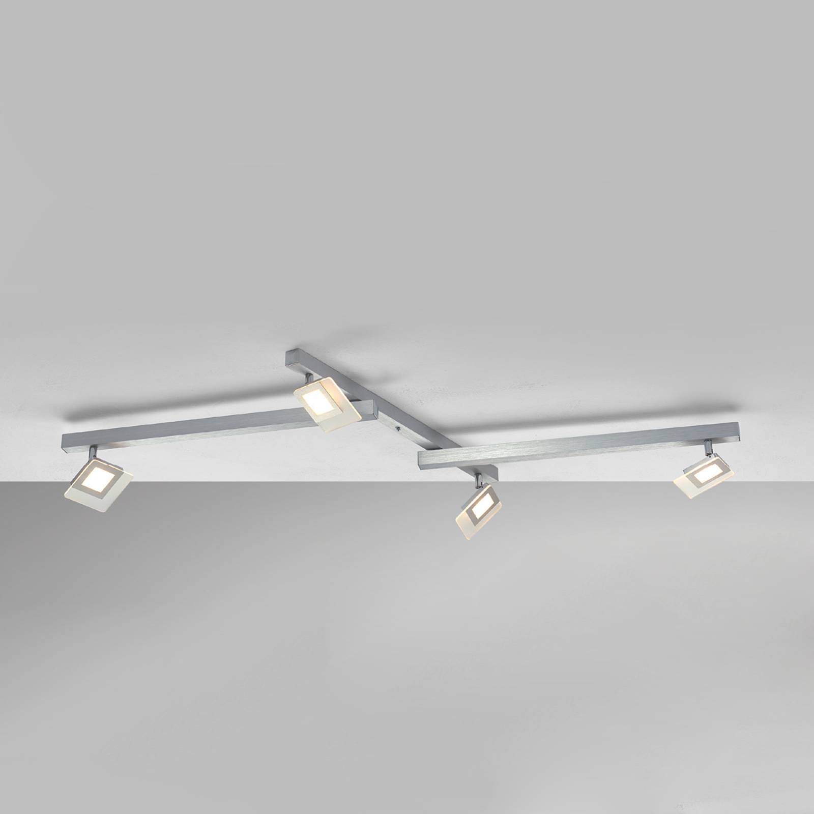 Ainutlaatuinen LED-kattovalaisin Line 4-lamppuinen