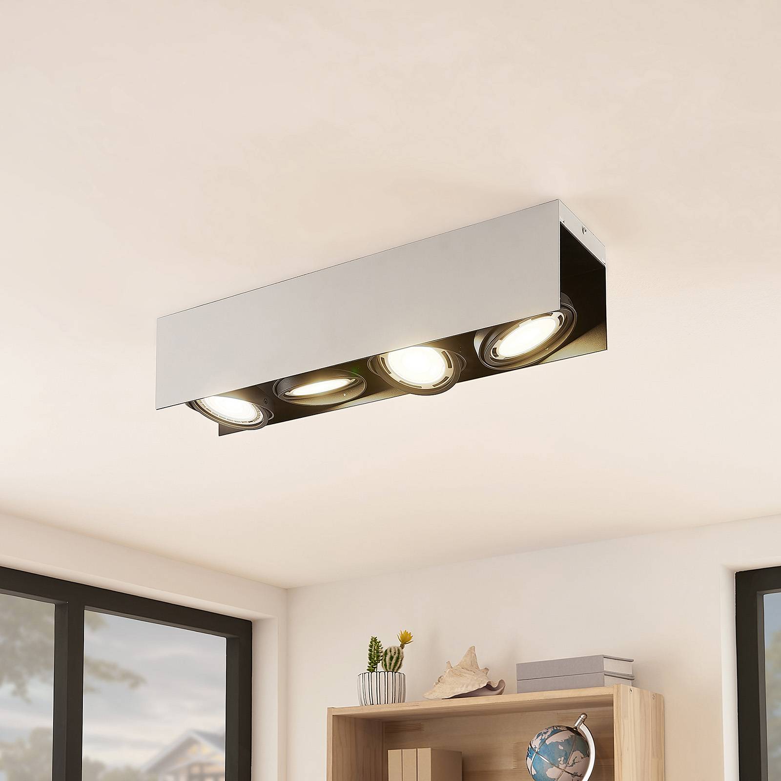 Arcchio Ocula -LED-kattokohdevalo, GU10, 4-lamp.