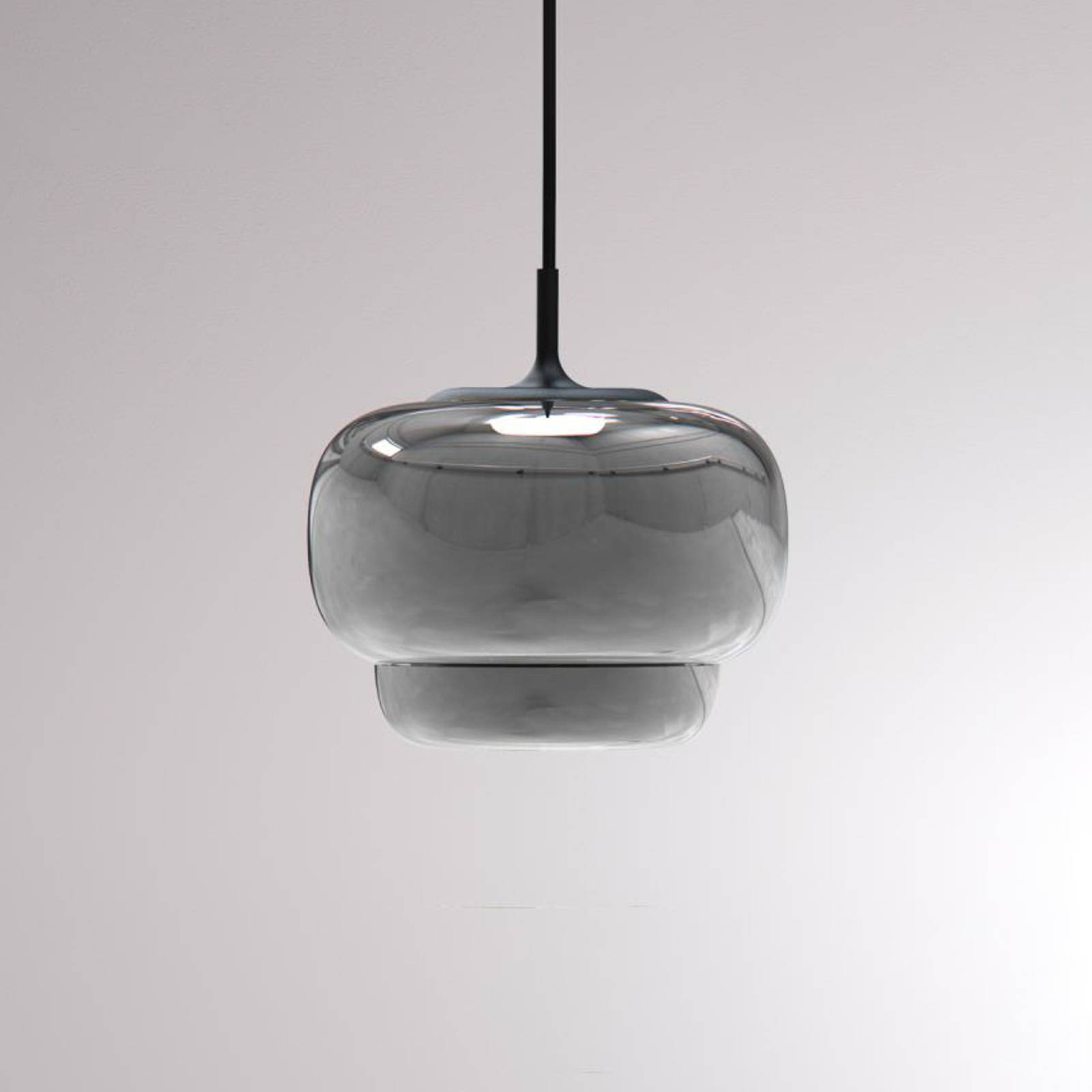 LOUM Canna -LED-riippuvalaisin Ø 21 cm kromi