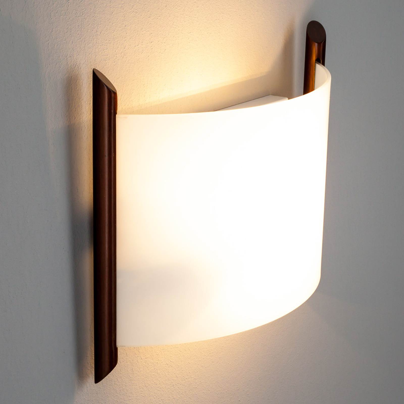 Filippa-lasiseinävalaisin, 31 cm, ruskea